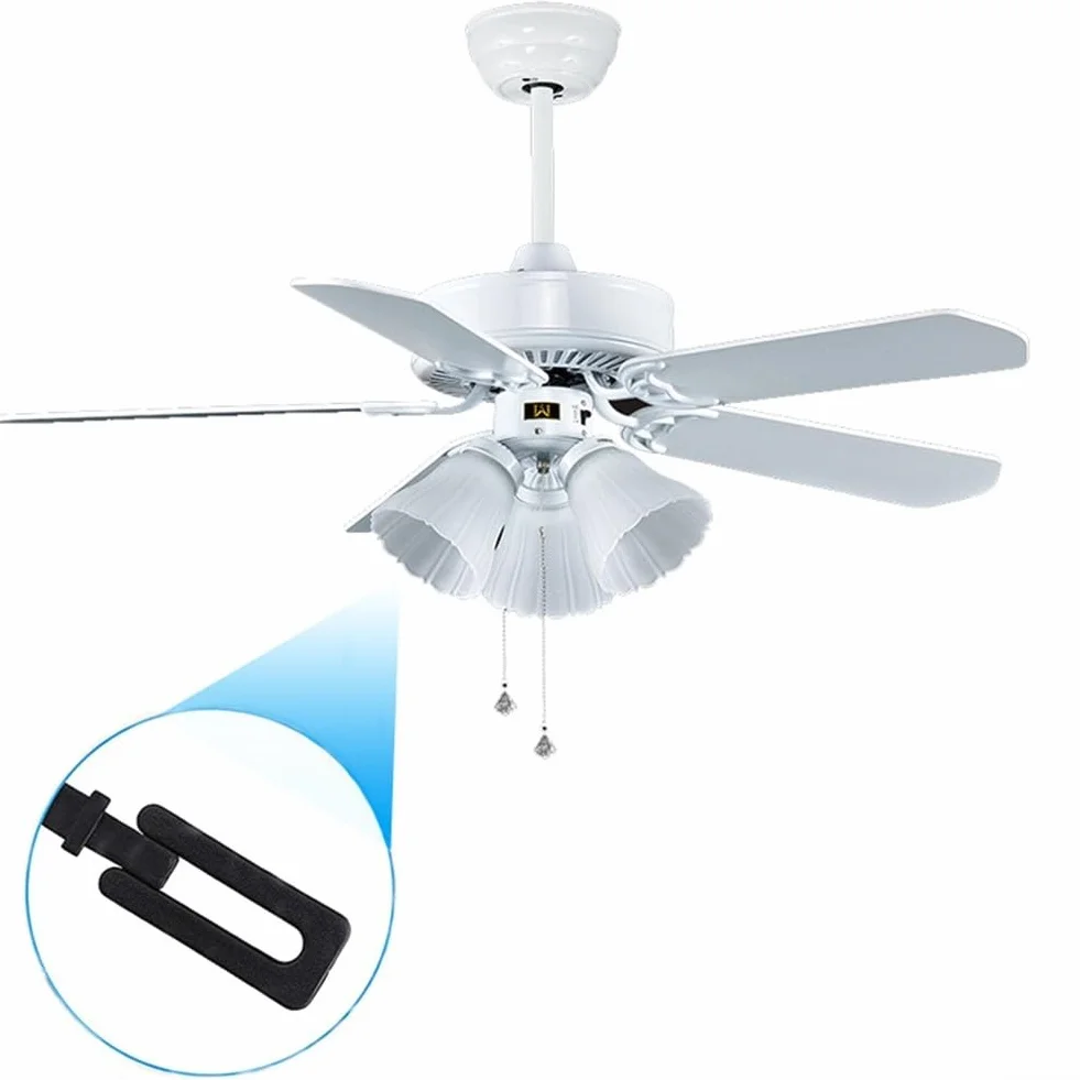 Kit de equilibrio de ventilador de techo con pesos de metal de 3 g y clips de plástico, reduce el tambaleo y el ruido para la mayoría de los ventiladores de techo, incluye manual de instrucciones