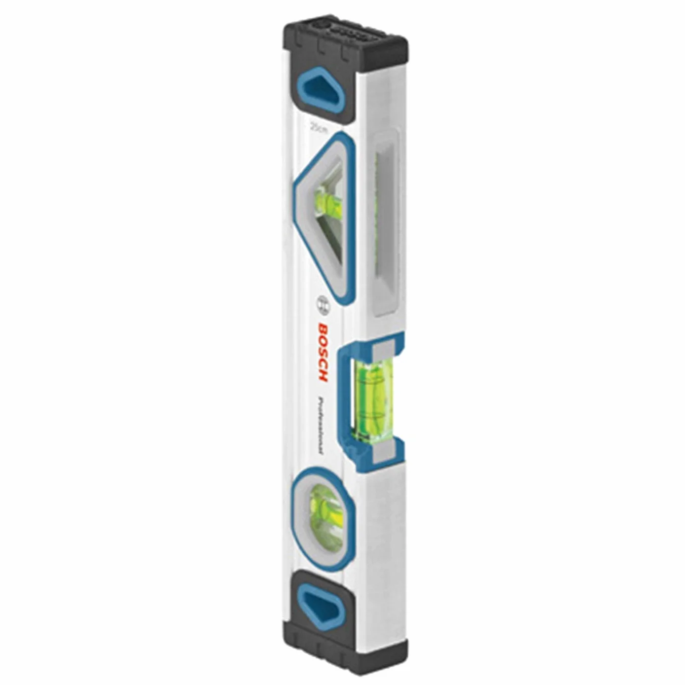 Bosch Professional nivel de burbuja magnético de 25 cm (lectura desde cualquier ángulo, carcasa de aluminio, topes resistentes) - Set exclusivo de Amazon