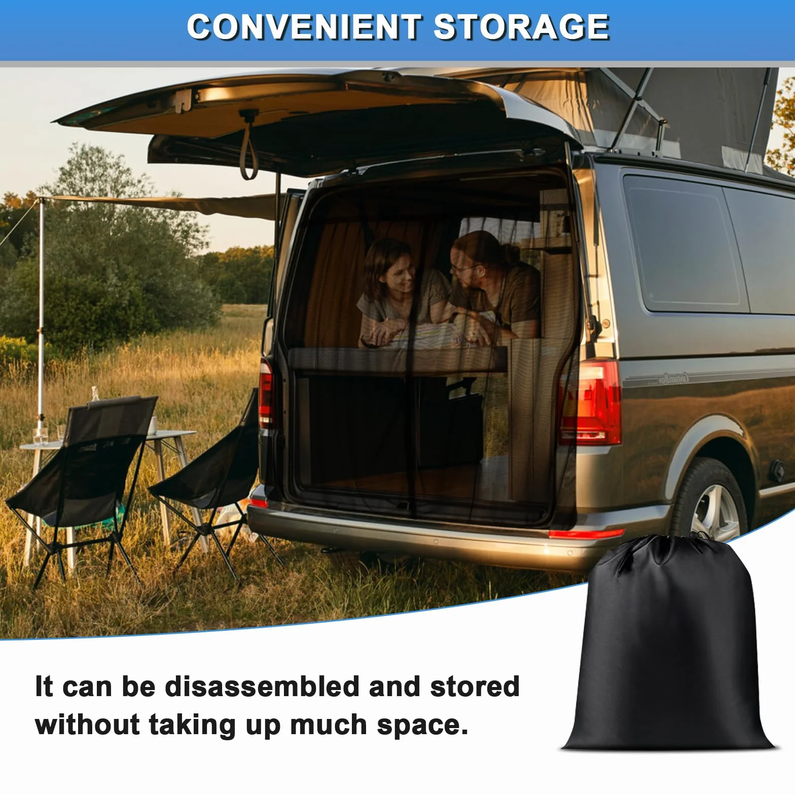 Mosquitera Magnética Personalizada para VW T6 Puerta Trasera