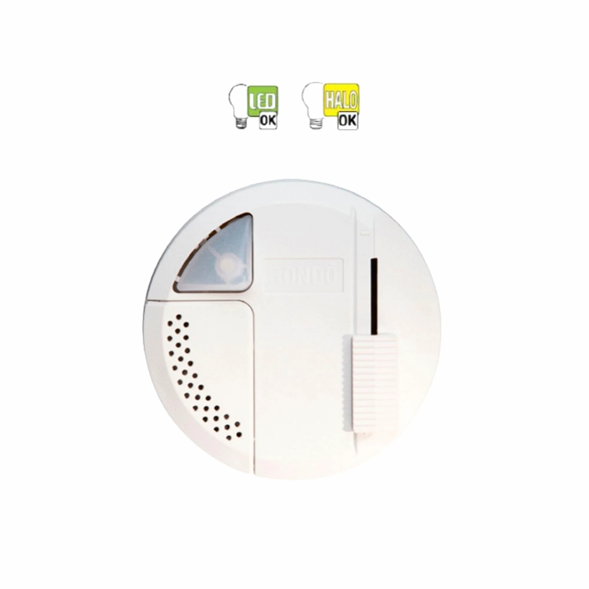 Interruptor Regulador de luz para lámpara de pie | Luz Regulable lampara 4-100W | Dimmer para lámparas de suelo | Atenuador de Intensidad para Luces LED | Fabricado en Italia | Color Blanco