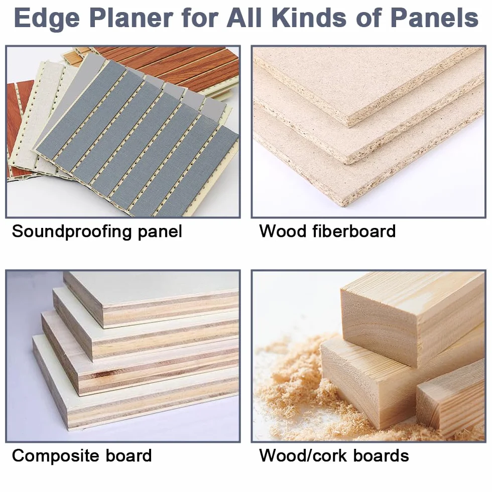 Recortadora de Bordes para Carpintería con 1 Hoja de Repuesto, Cortador Manual de Bandas para Madera PVC ABS