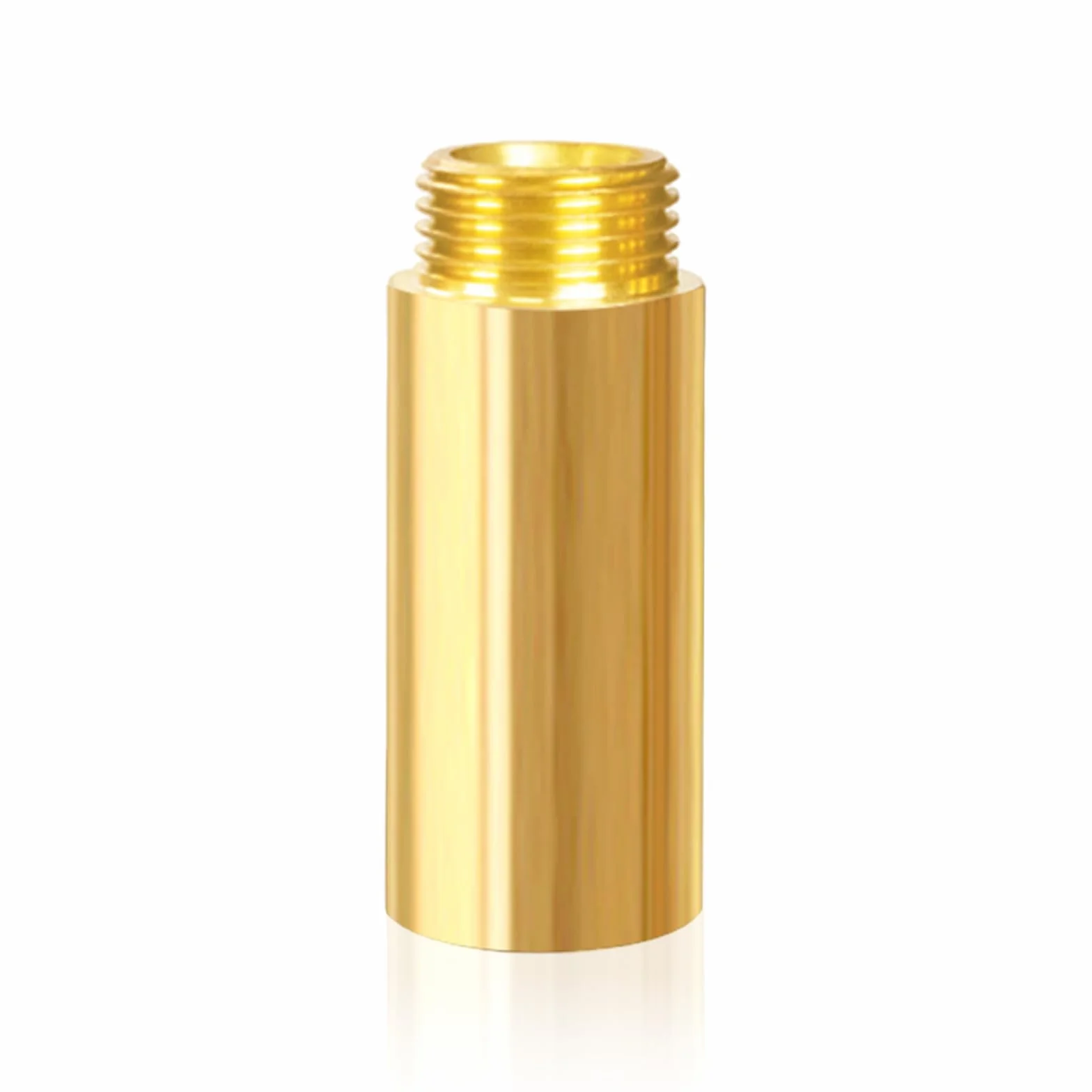 1 pezzo prolunga rubinetto in ottone G1/2" x 50 mm, prolunga rubinetto 1/2" IG x 1/2" AG (IG Ø 19,5 mm x AG Ø 20,3 mm) Raccordo prolunga in ottone 50MM, prolunga filettata, raccordo filettato