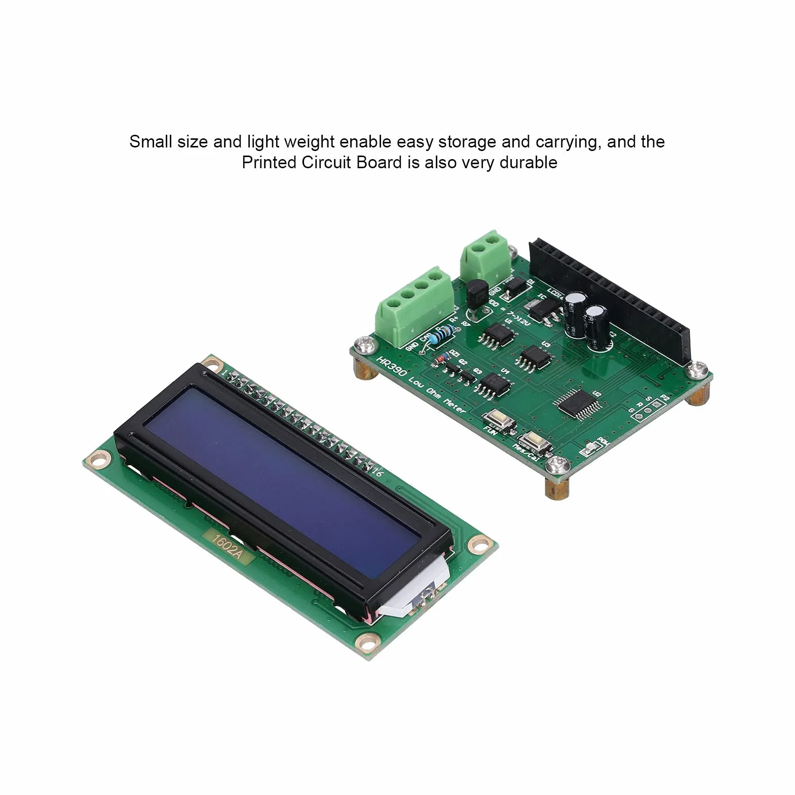 Ohmímetro de Baja Resistencia, Medidor de Miliohmios Preciso PCB DC 7-12V