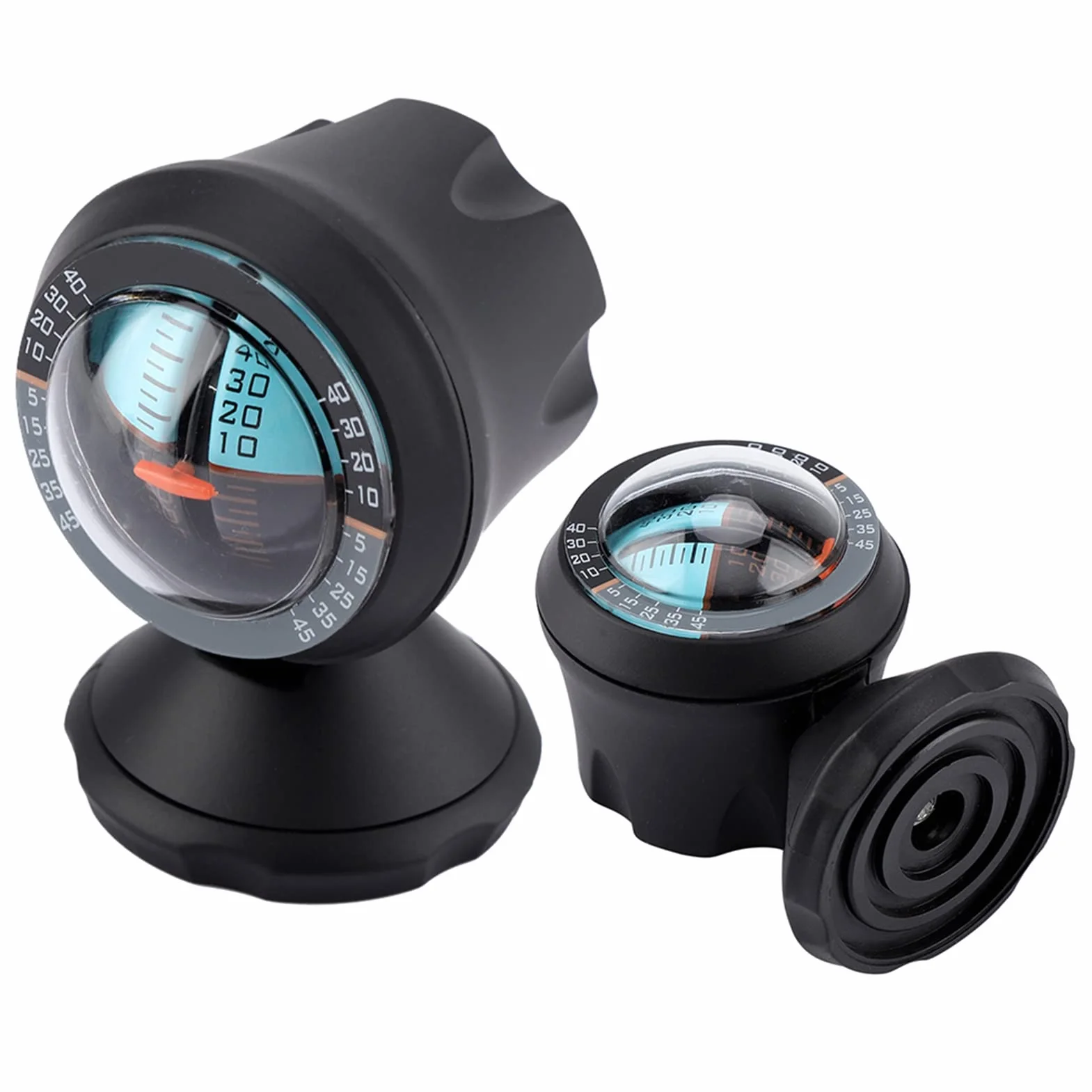 Medidor de Nivel para Coche, Inclinómetro, Indicador de Inclinación, Instrumento de Seguridad Vial para Coche y camión. Medición Precisa, Rotación de 360 ​​grados, Fácil