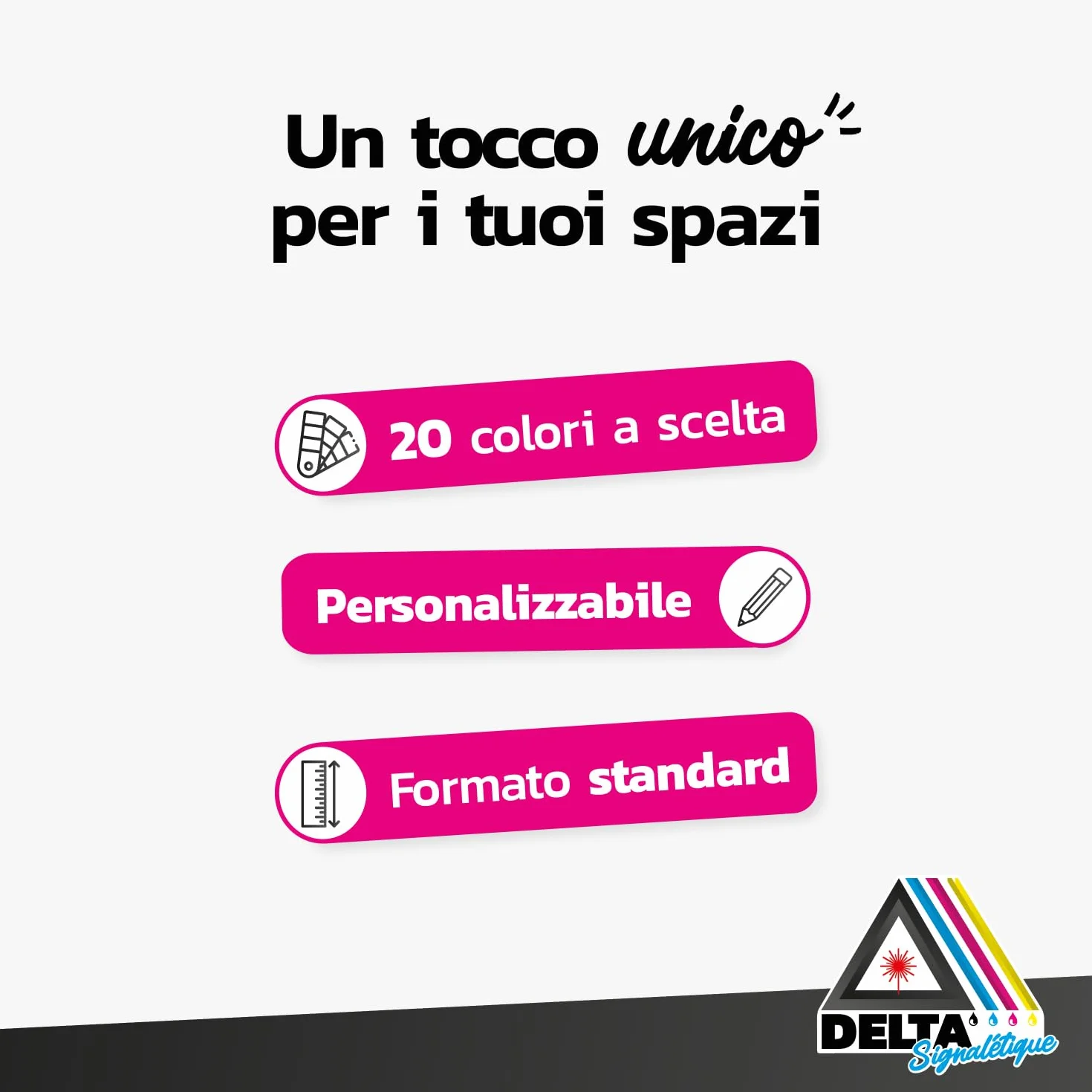 Placa autoadhesiva con grabado personalizable para CIN – Negro – Formato 10 x 2,5 cm