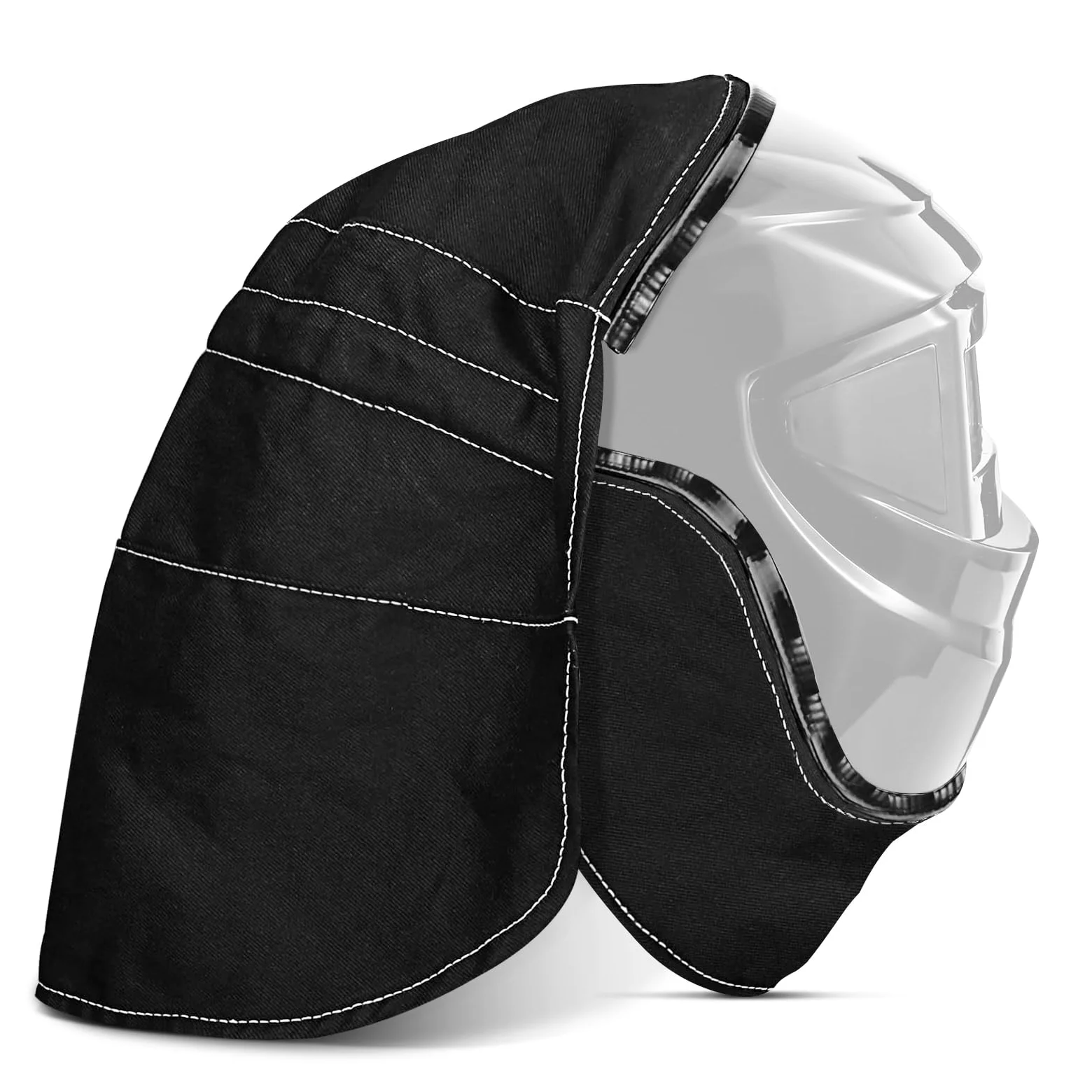 Juego de fundas para casco de soldadura, cubierta trasera envolvente, cubierta trasera para casco envolvente, cubierta extendida con sello de ajuste a presión, protección de cuello de soldadura para