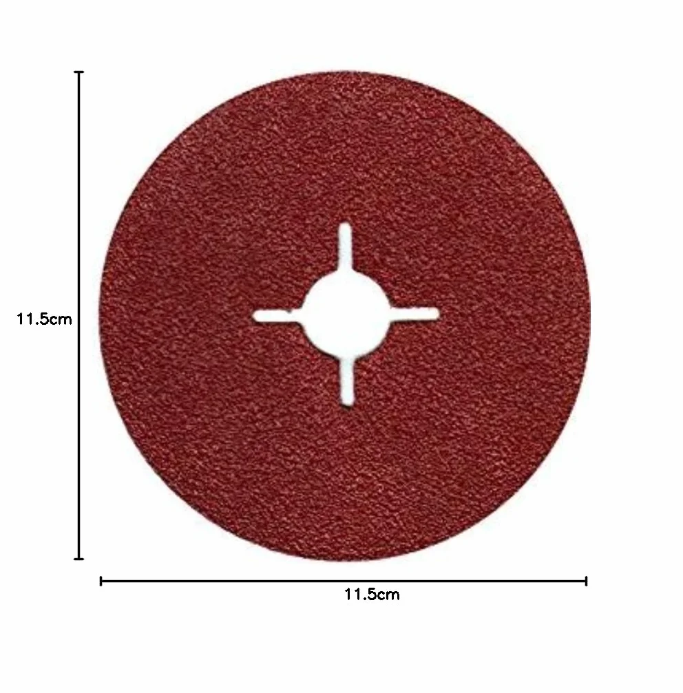 50 X Discos de fibra (lija hojas 115 mm grano = 80 para amoladora angular