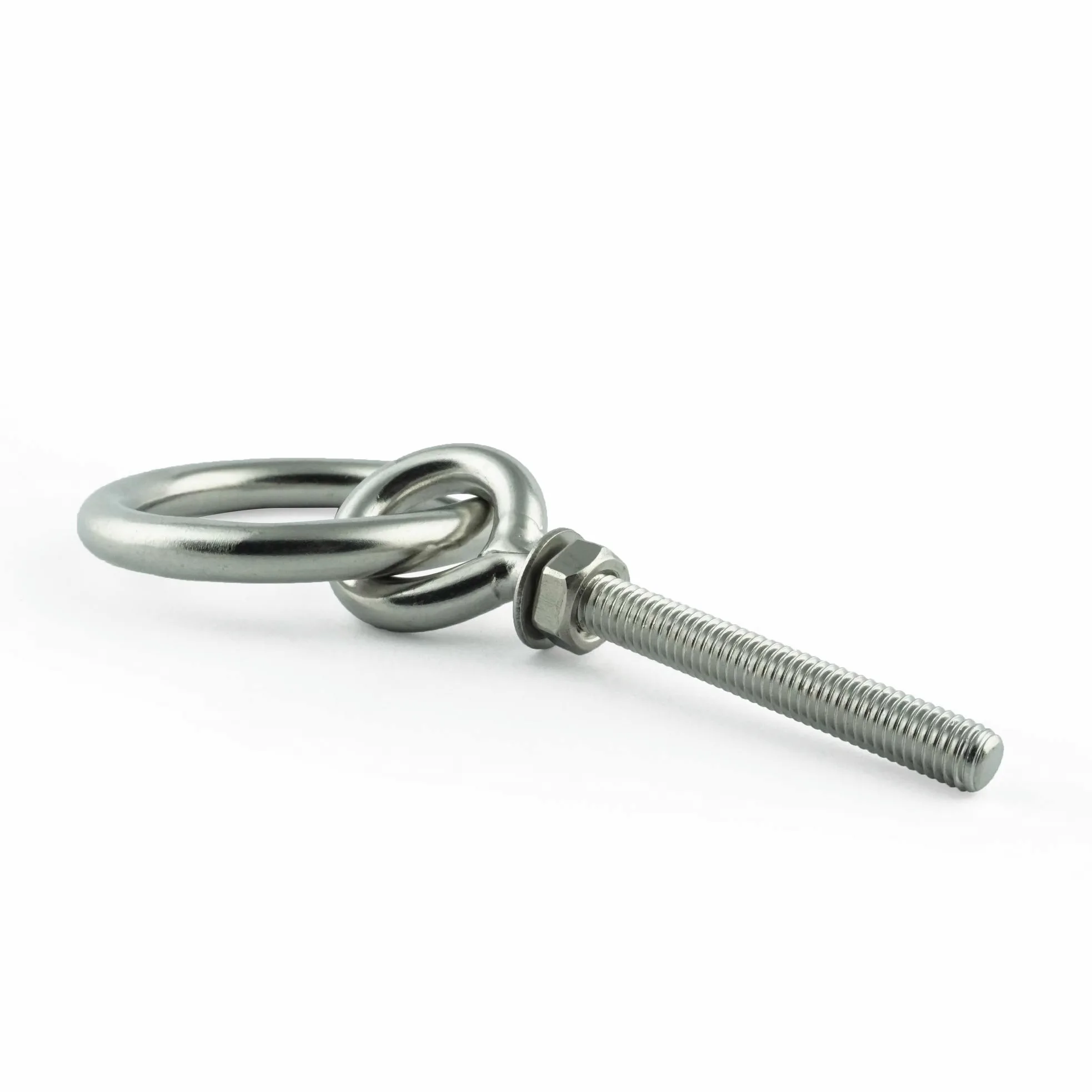 M12 x 150 mm Perno de ojo con anillo (2 unidades) - Tornillos de ojal - Rosca métrica - Tornillo de anillo - Acero inoxidable A4 V4A - inoxidable