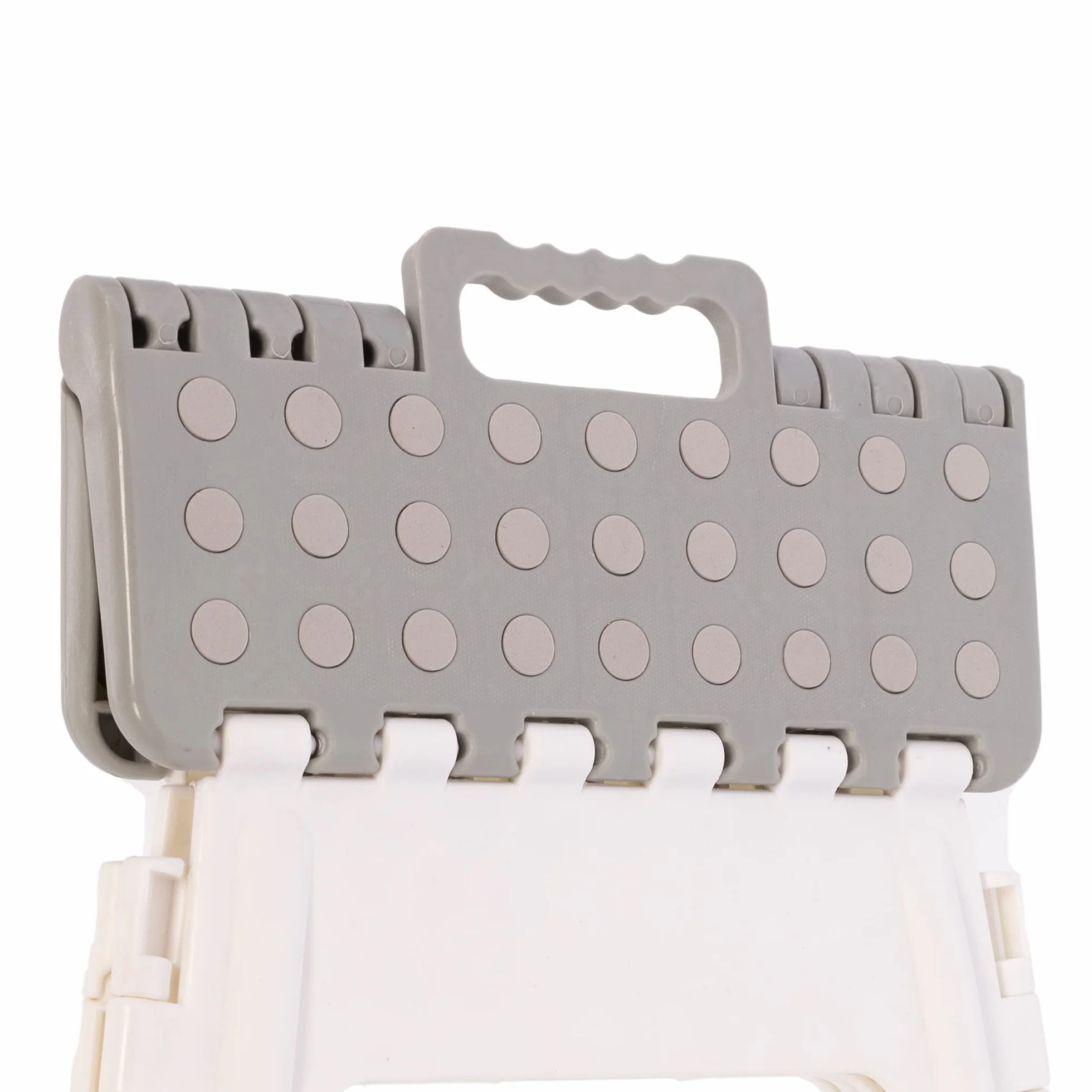 ARREGUI TB-045-GB Taburete Plegable para Cocina o Baño| Escalera Plegable Pequeña | Asiento Plegable | Banqueta Baño | Escalón Plegable para Adultos y Niños (hasta 150Kg) | 45 cm de Altura | Blanco