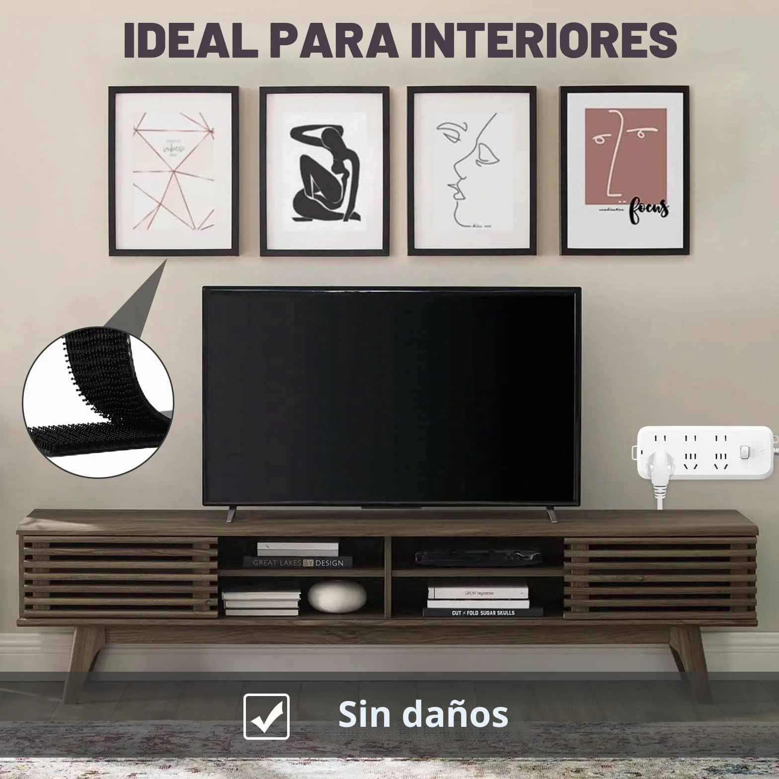 3M Dual Lock SJ3550 Cinta Adhesiva de Doble Fina Extra Fuerte Resistente 25 mm x 1,2 m Color Negro 1 Rollos con Cierre Resellable con Forma de Hongo Entrelazado para Uso en Interiores y Exteriores