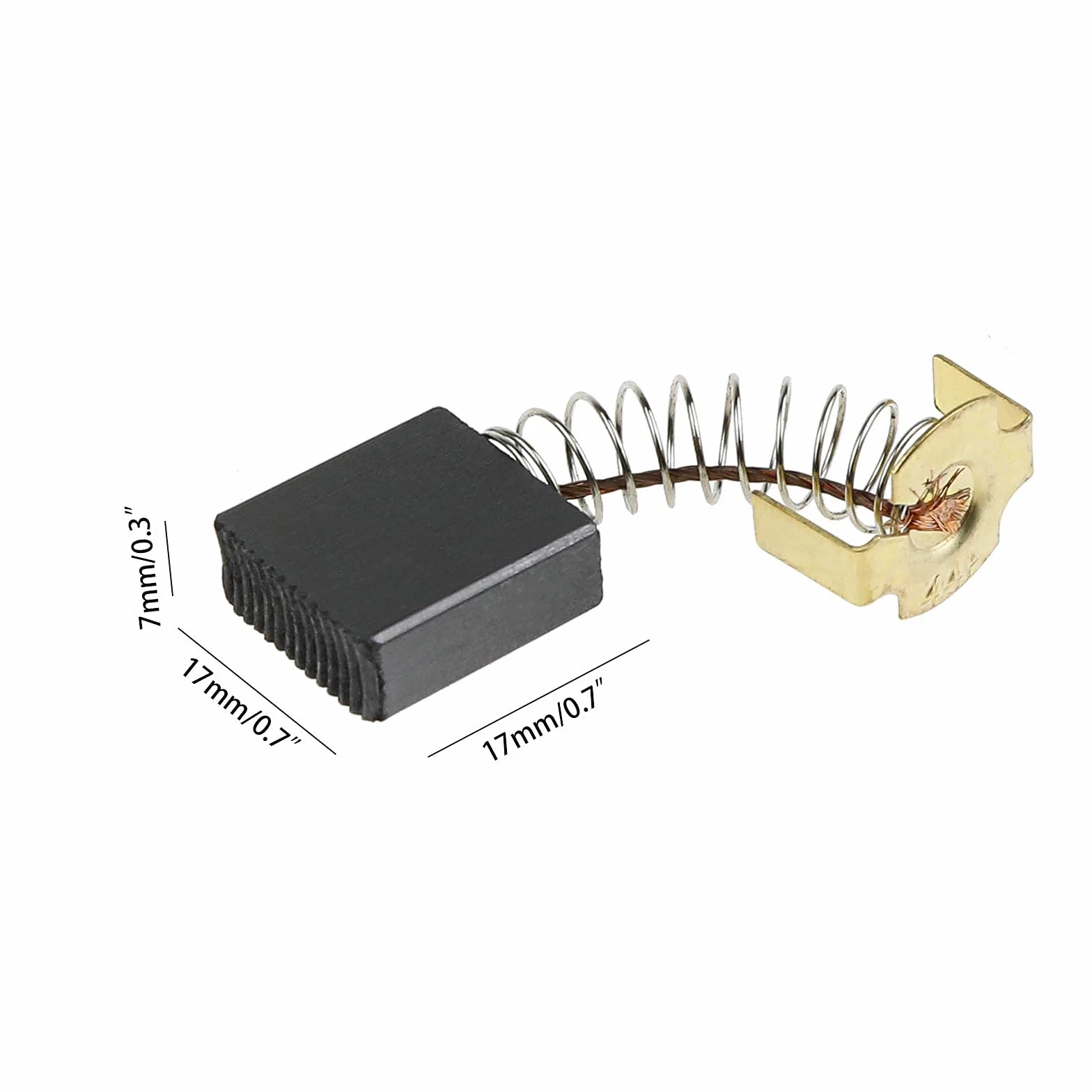 ECSiNG 2 pares escobas carbón 1619P04451 17x17x7mm compatible GCM 10 GCO 14-1 GCM 10