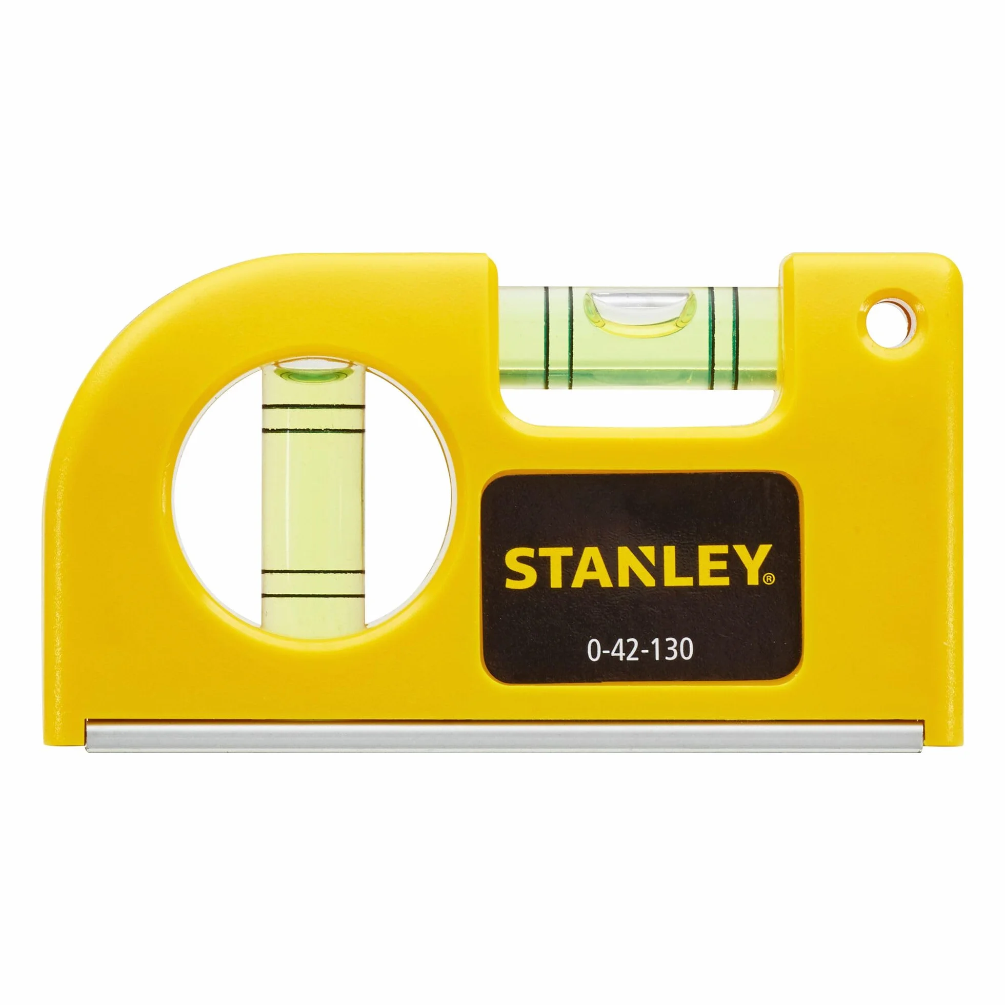 STANLEY Nivel de Bolsillo 0-42-130 Base Magnética Aluminio Precisión 2 mm/m