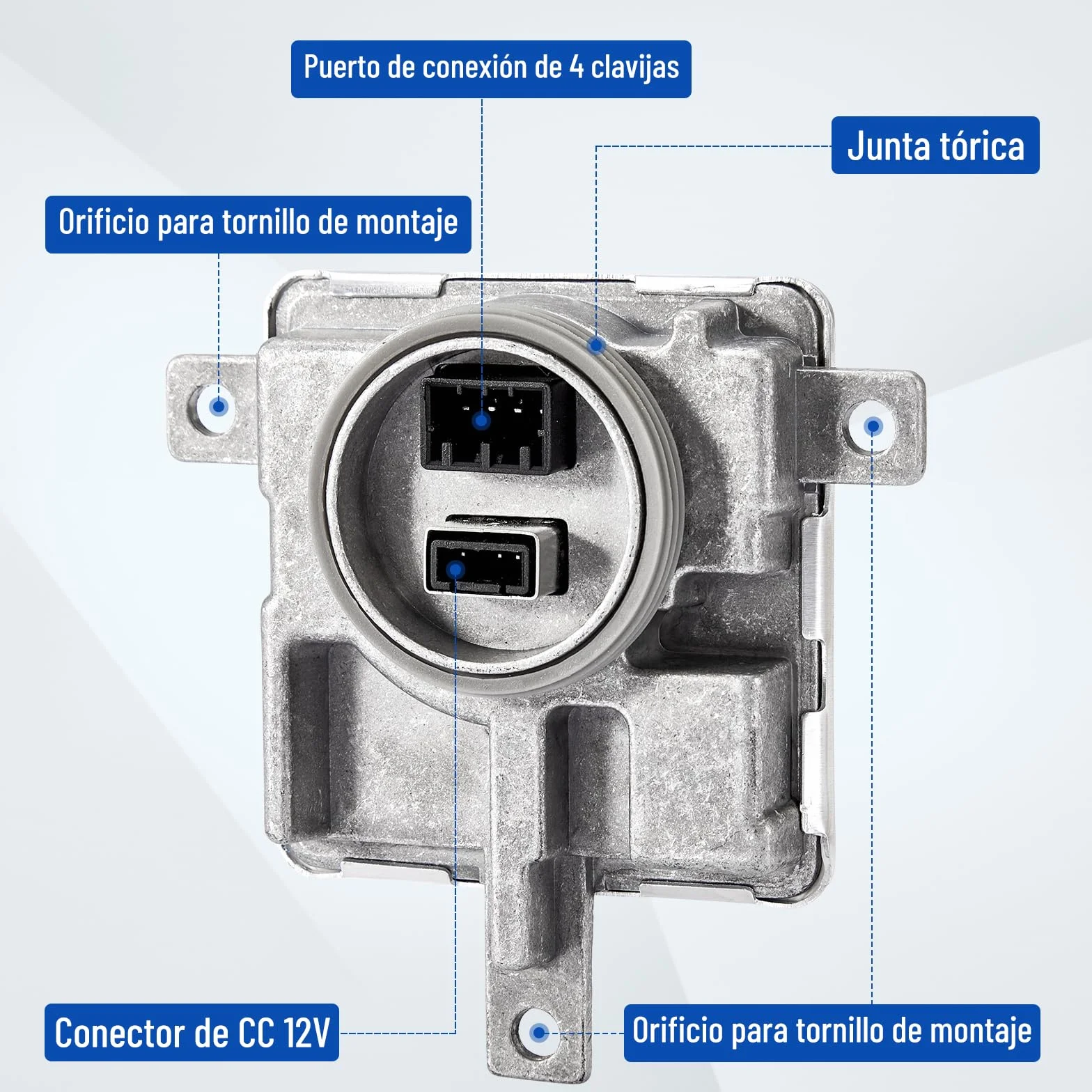 Balastro Xenon W003T22071, Hid Balastros de Faros D3s D4s, Centralita Xenon 8K0941597E Compatible con A1 A3 A4 A5 A6 A7 A8 Q3 Q5 Octavia Golf Jetta Tiguan Touran Sharan