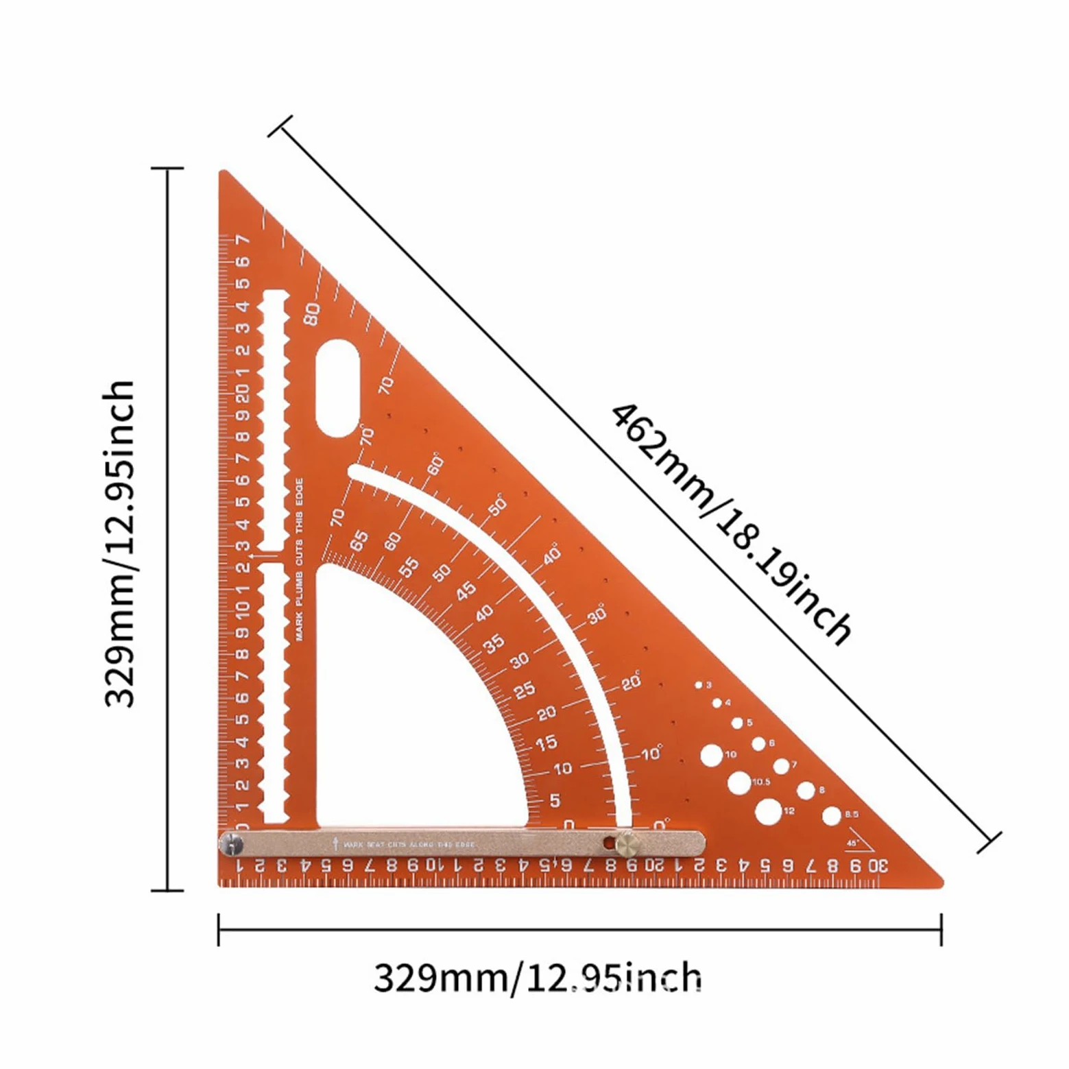 Escuadra De Carpintero Regla Triangular De Aluminio Ajustable Para | Escuadra De Construcción Para Hombres, Aficionados, Mujeres Y