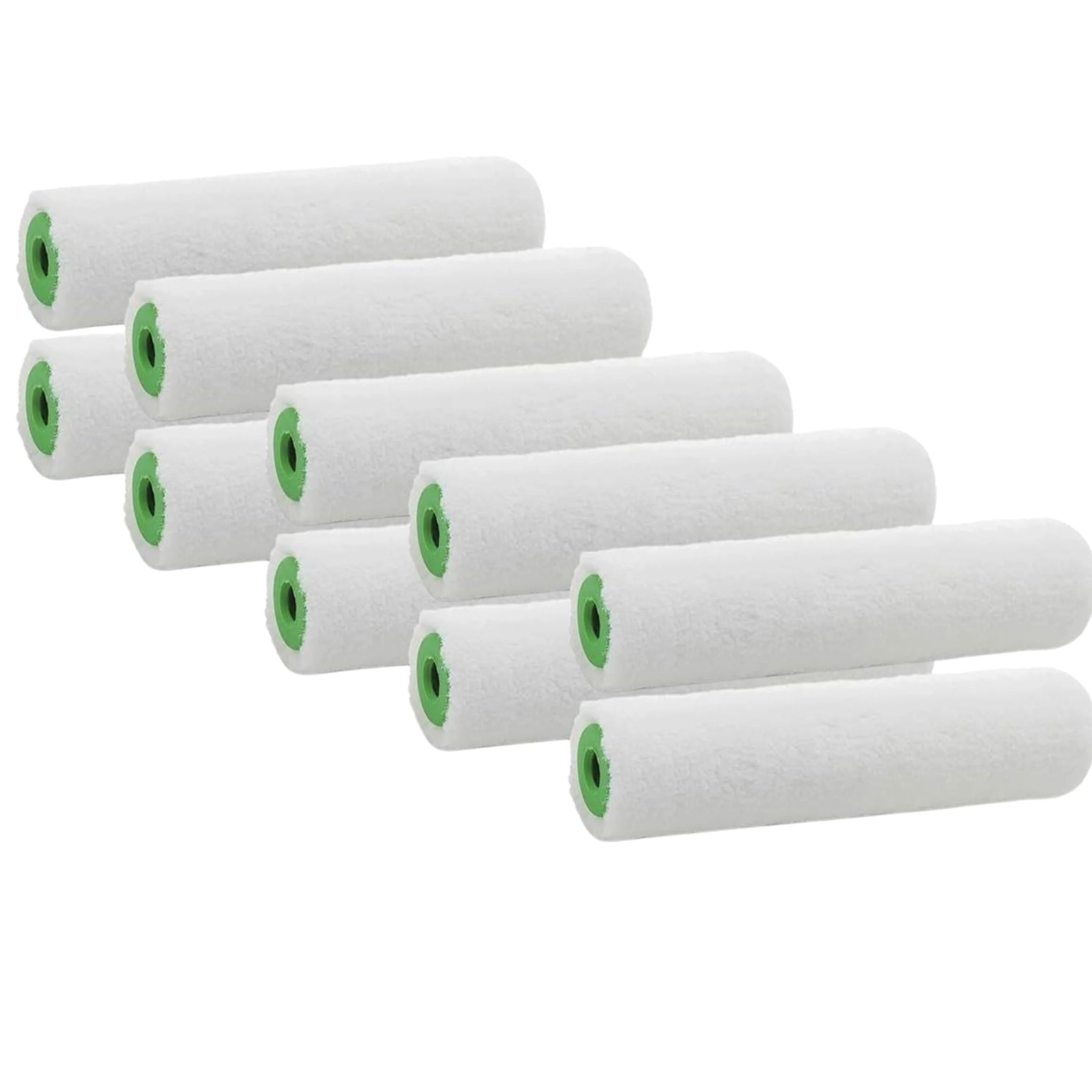 10 rodillos de repuesto de 10 cm – Rodillo de pintura y rodillo de pintura, para barnices, pintura de pared, barniz, rodillo de pintura, rodillo de pintura, accesorios de pintura, set de