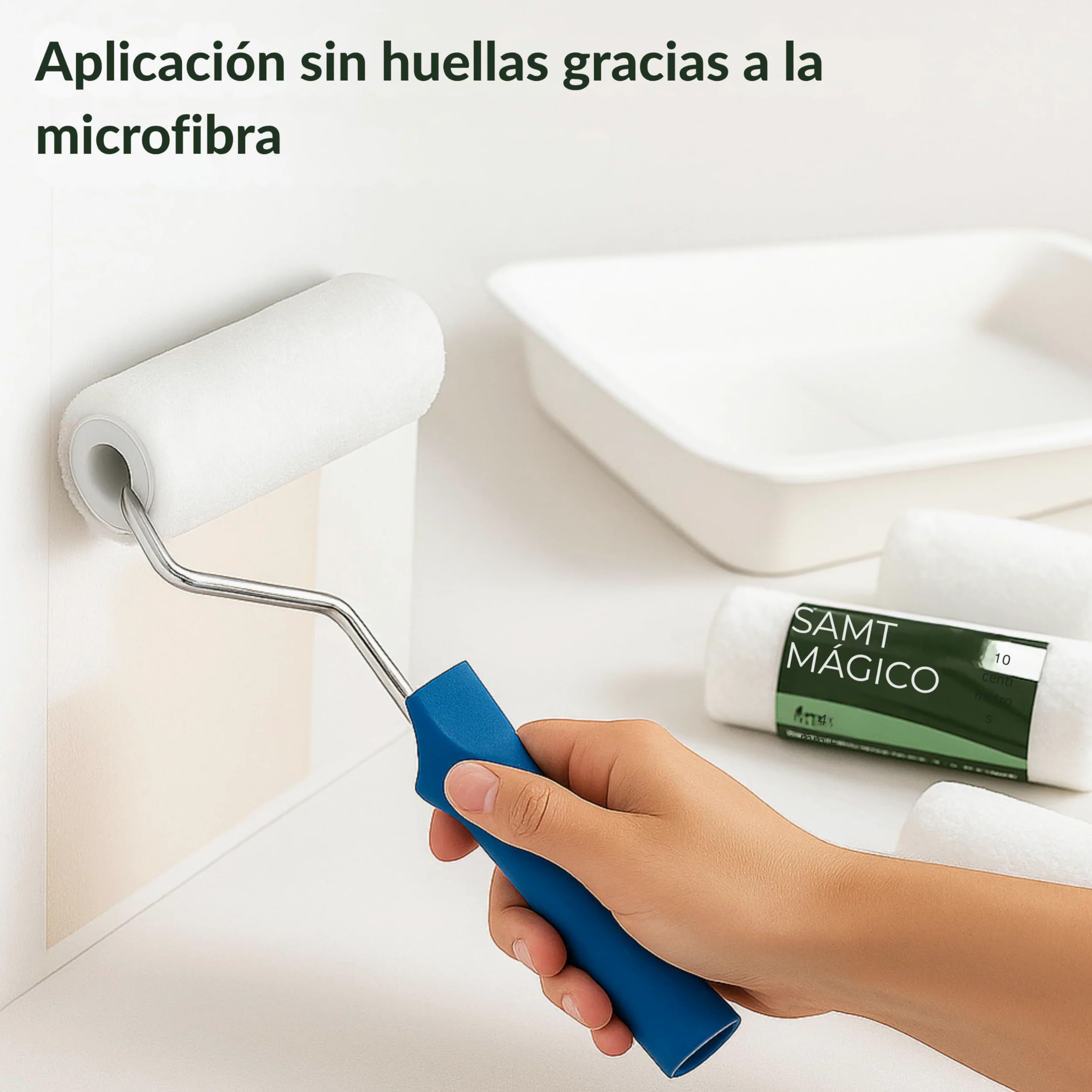 10 rodillos de repuesto de 10 cm – Rodillo de pintura y rodillo de pintura, para barnices, pintura de pared, barniz, rodillo de pintura, rodillo de pintura, accesorios de pintura, set de