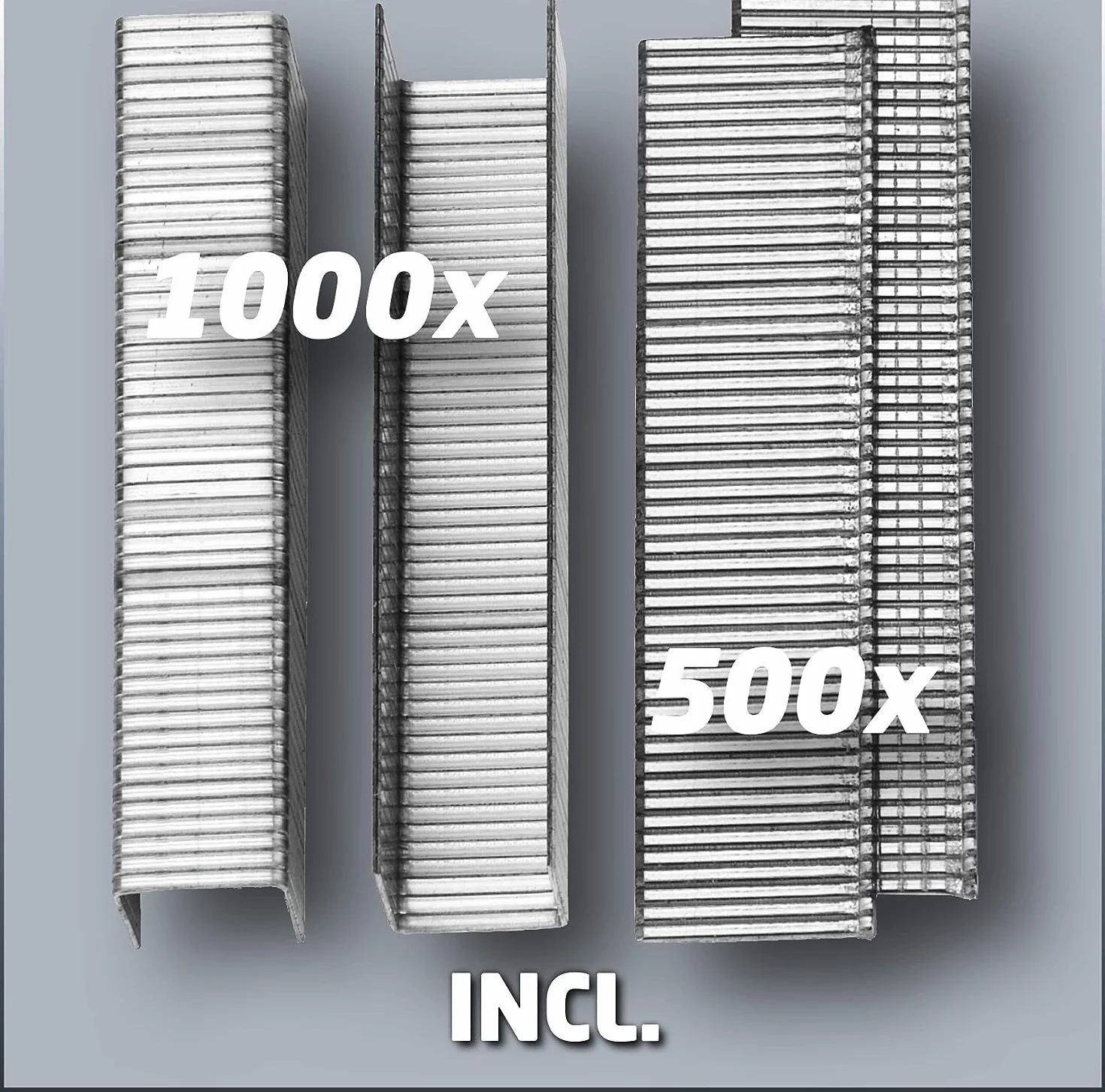 Einhell Grapadora eléctrica TC-EN 20 E (220-240 V, sopla a 20 como mínimo, incluye 1000 grapas y 500 clavos)