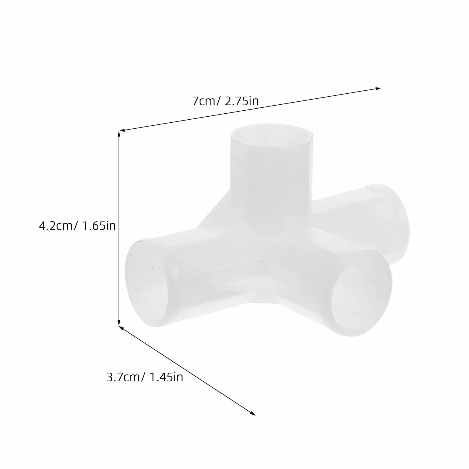 Conector de Plástico de Cuatro Vías para Armario, Paquete de 10 Piezas