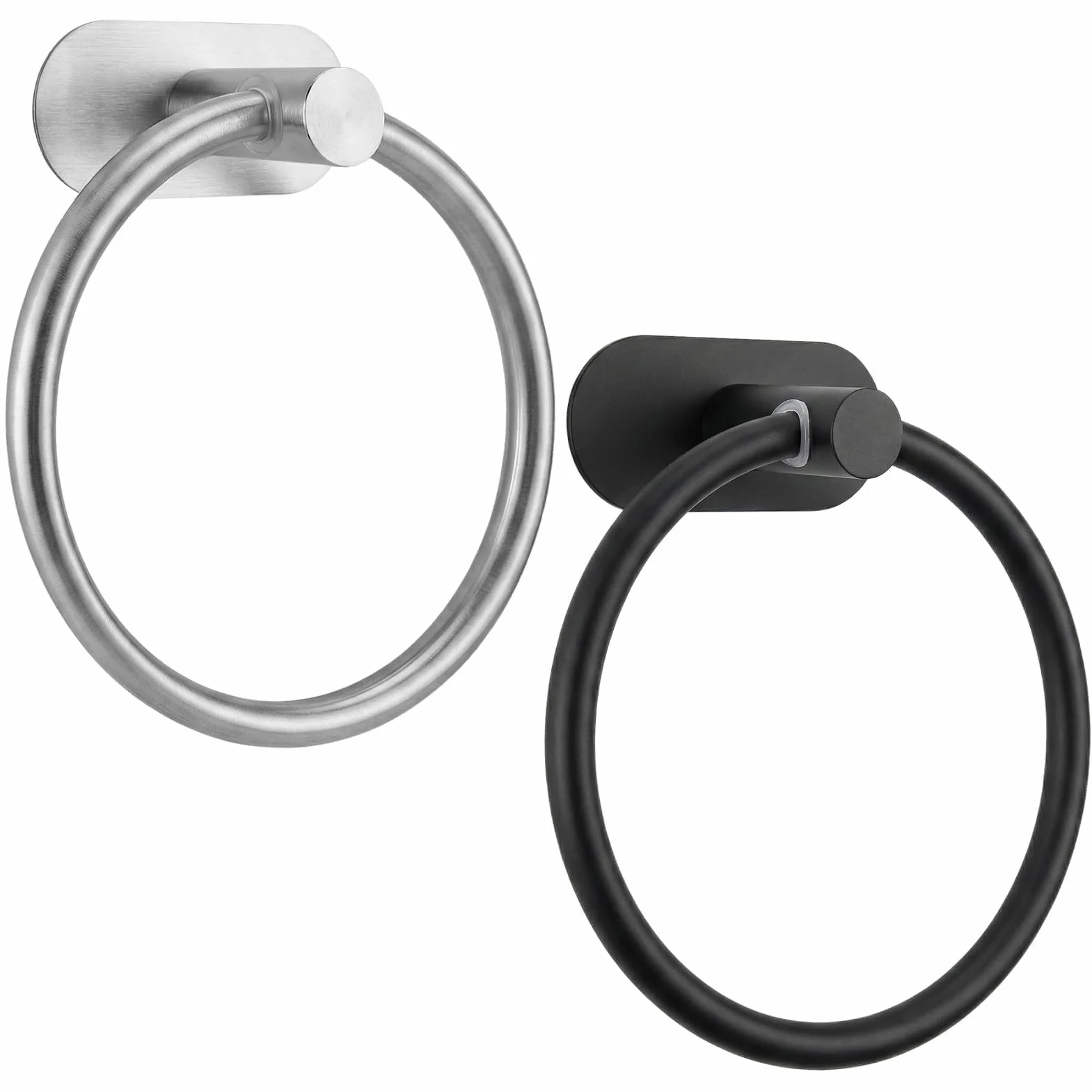 Anillo Toallero Portatollas, Portatollas Autoadhesivo, Anillo de Toalla de Acero Inoxidable de Baño, para Baño, Cocina y Salón