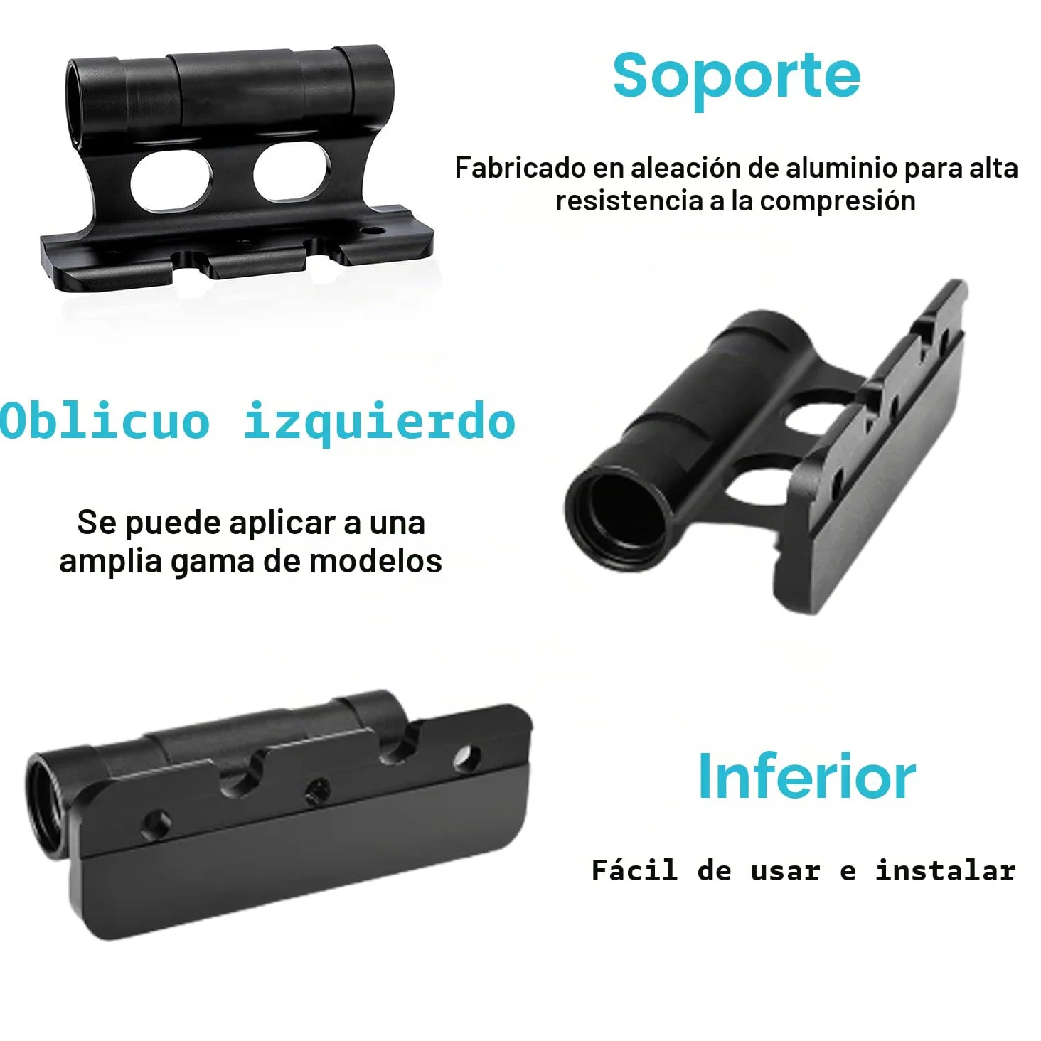 2 Piezas Soporte De Horquilla De Bicicleta, Bloque De Bicicleta Versátil, Soporte De Horquilla Bicicleta Aleación De Aluminio, para 5/12/15x100mm, 15x110mm 8 Pares De Tapas Laterales