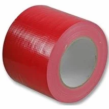 Cable-Tex - Cinta americana, resistente al agua, 100 mm x 50 m, color rojo