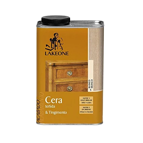 Lakeone Cera Teñida Liquida Blanco 1L - Lakeone