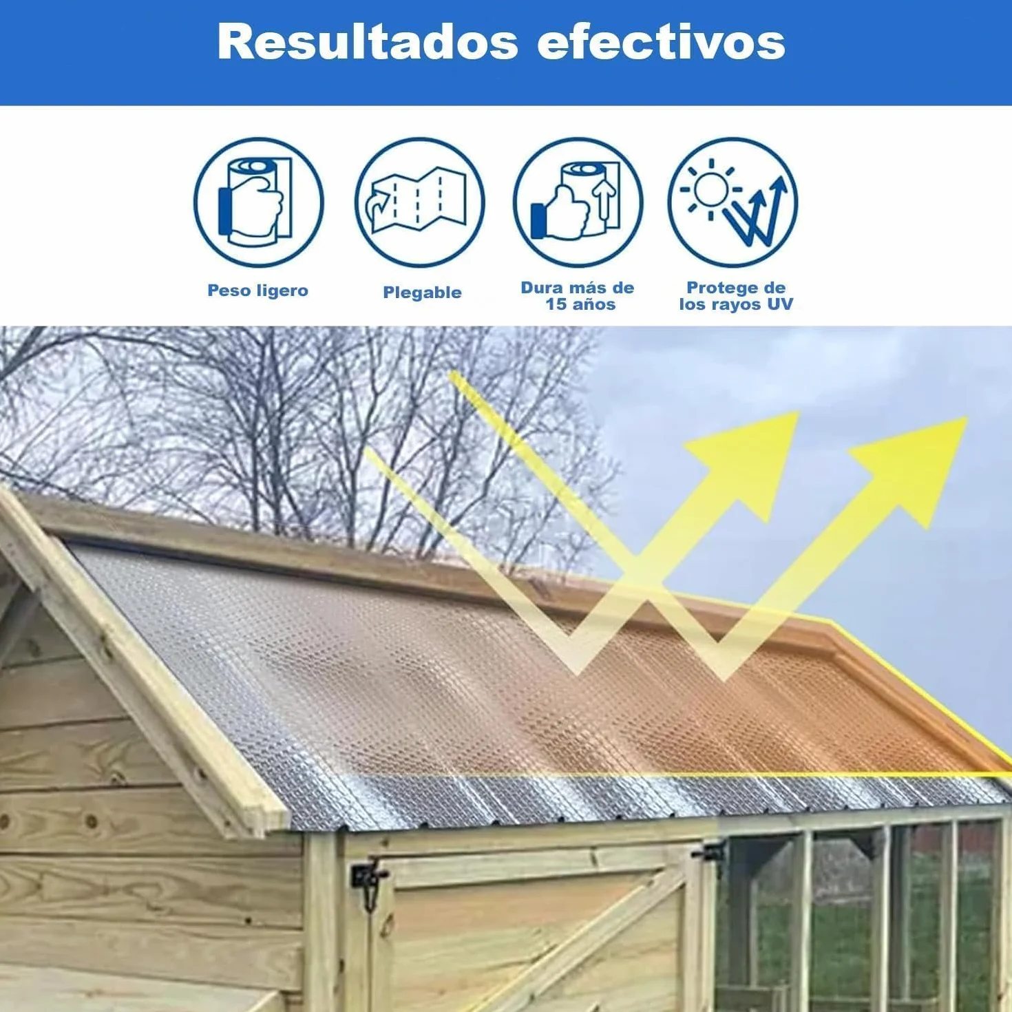 Aislante Térmico Reflexivo 10x1.20m 12m² Rollo Multiusos para Ventana Radiador Pared Suelo Techo