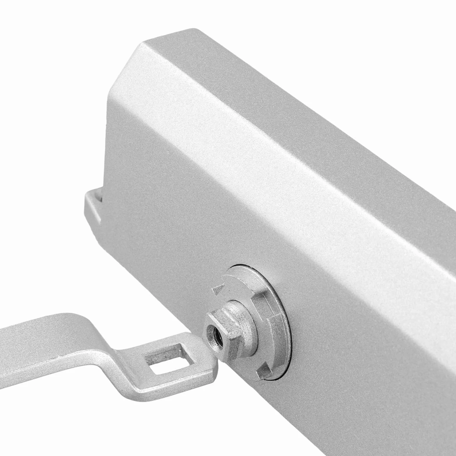 SINJEUN 2 piezas Cierrapuertas automático hidráulico, 175 mm muelle ajustable cierrapuertas automático para el hogar, oficina, plata