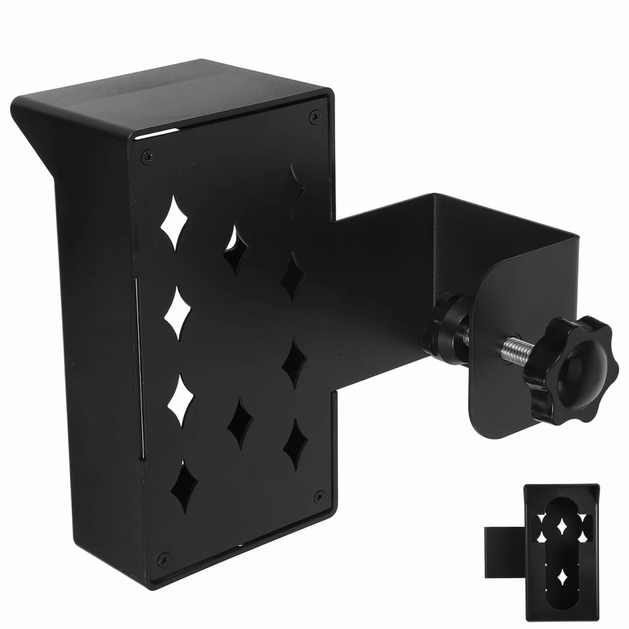 Angoily Soporte Antirrobo Sin Taladro para Timbre De Puerta con Capota Protectora Resistente a La Intemperie Compatible con Videoporteros Y Timbres Parpadeantes 5.90X3.26X2.48In