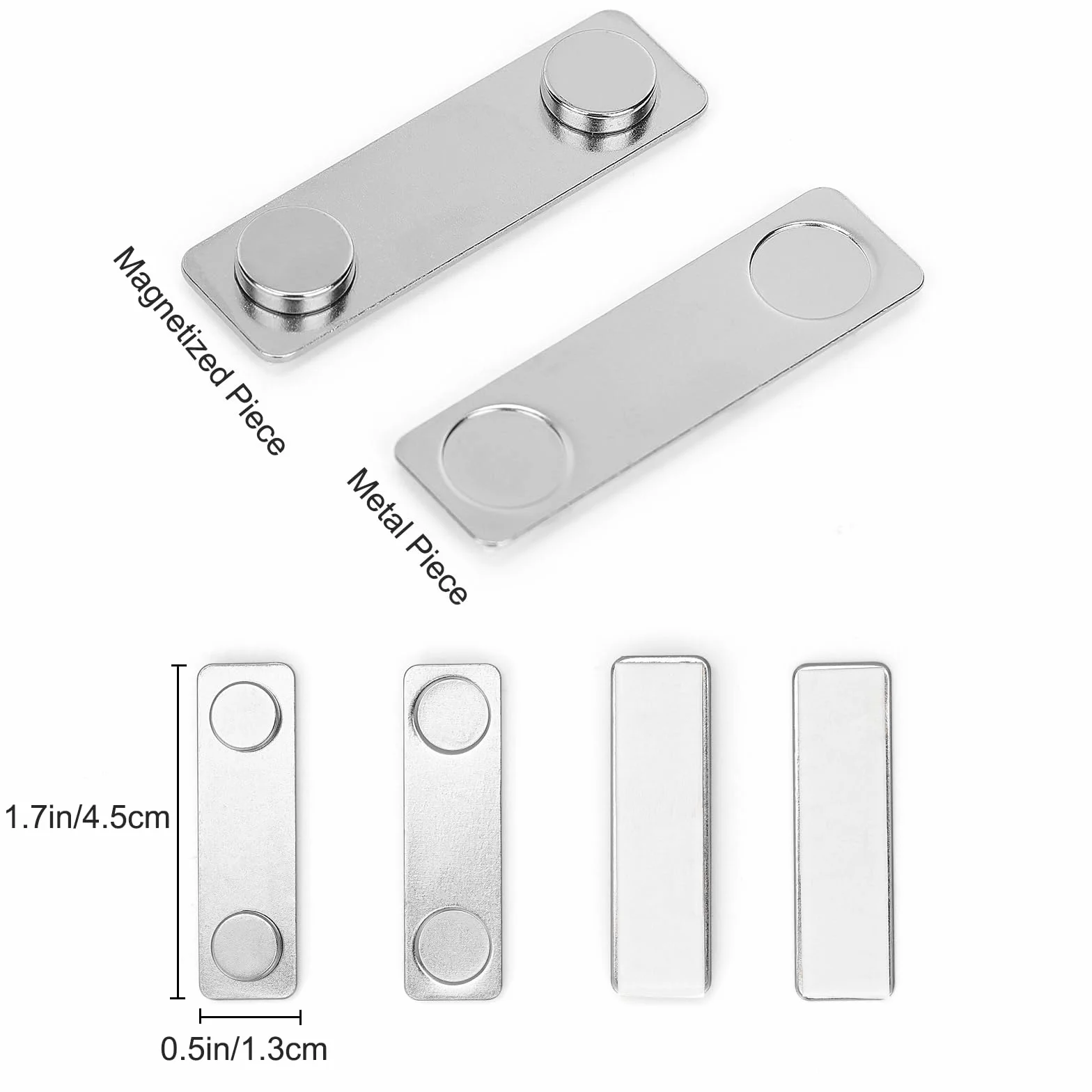 Colgador de cuadros magnético para pared, sistema para colgar cuadros y pósteres magnéticos, imanes de pared resistentes, diseño antideslizante - 4,5 x 1,3 cm (Paquete de 24)