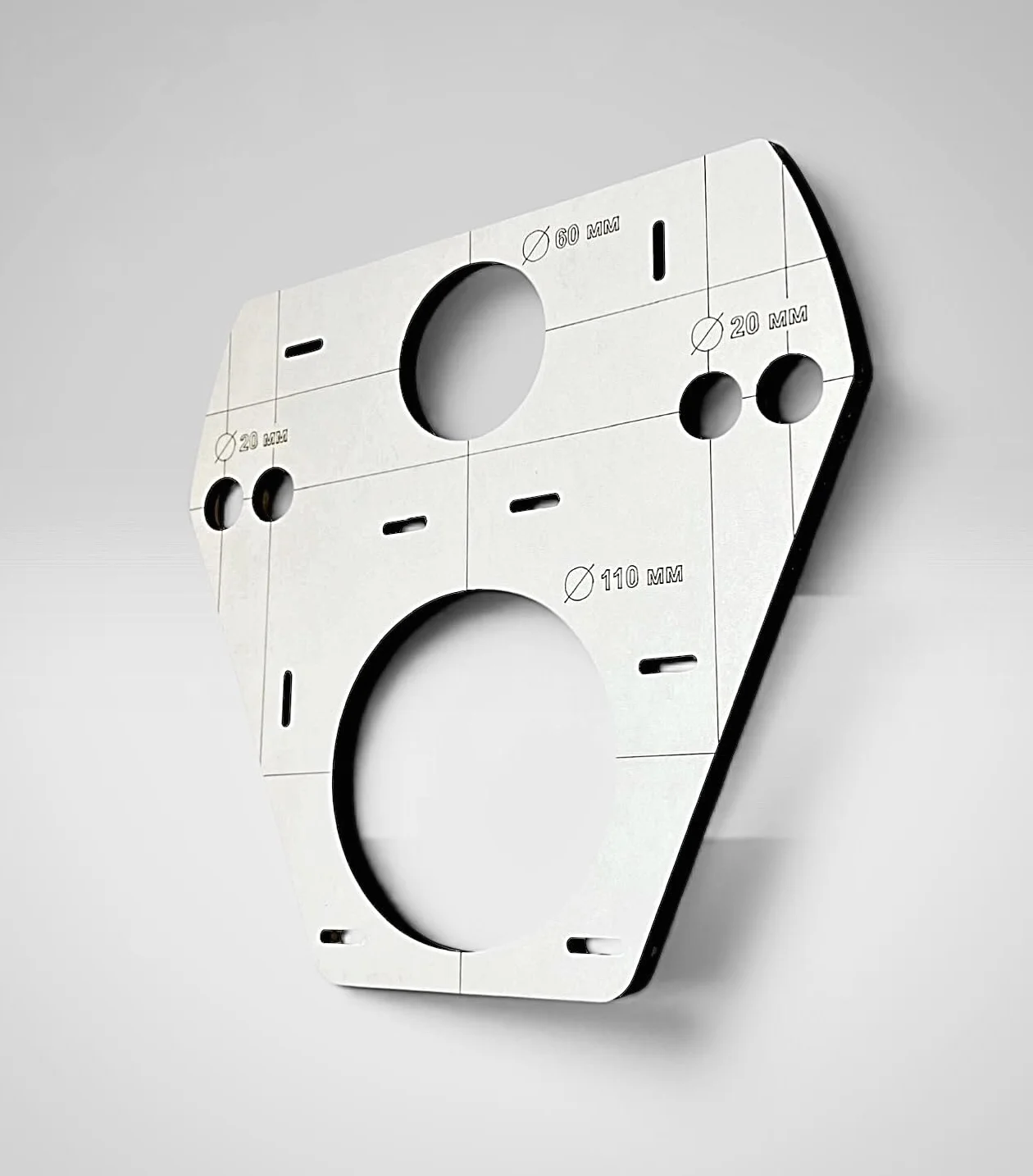 Plantilla de perforación para inodoro de pared