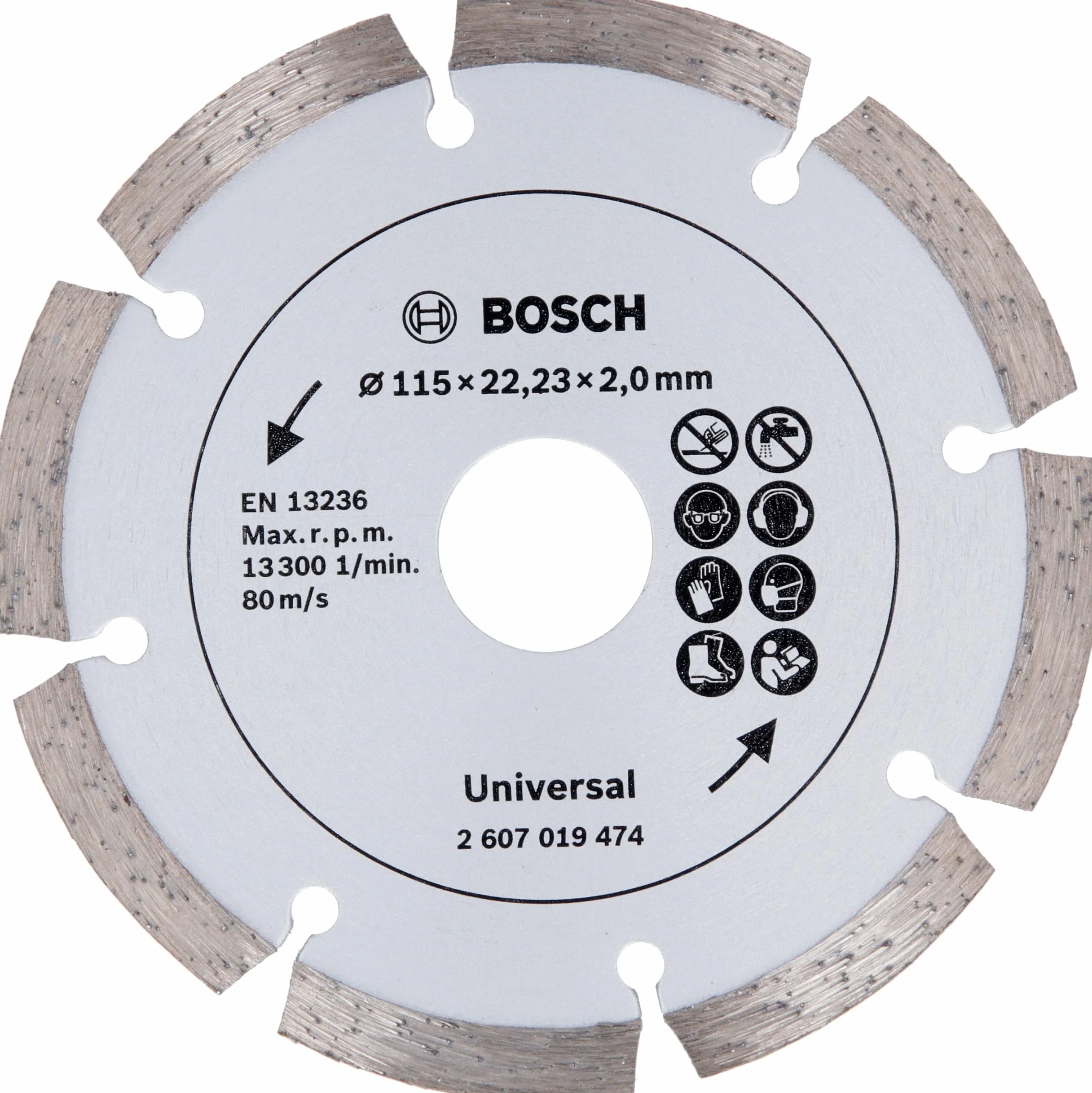 Bosch 2607019474 - Disco de diamante para materiales de construcción (diámetro de 115 mm)