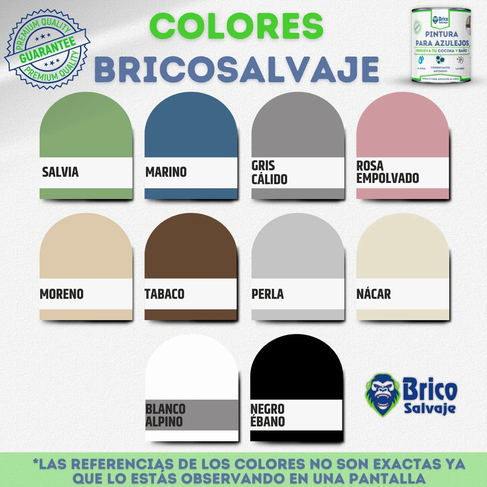 Pintura para Azulejos Cocina y Baño al Agua BRILLANTE | Sin Imprimación | Lavable | Gran dureza (Negro Ébano, 750 ML)