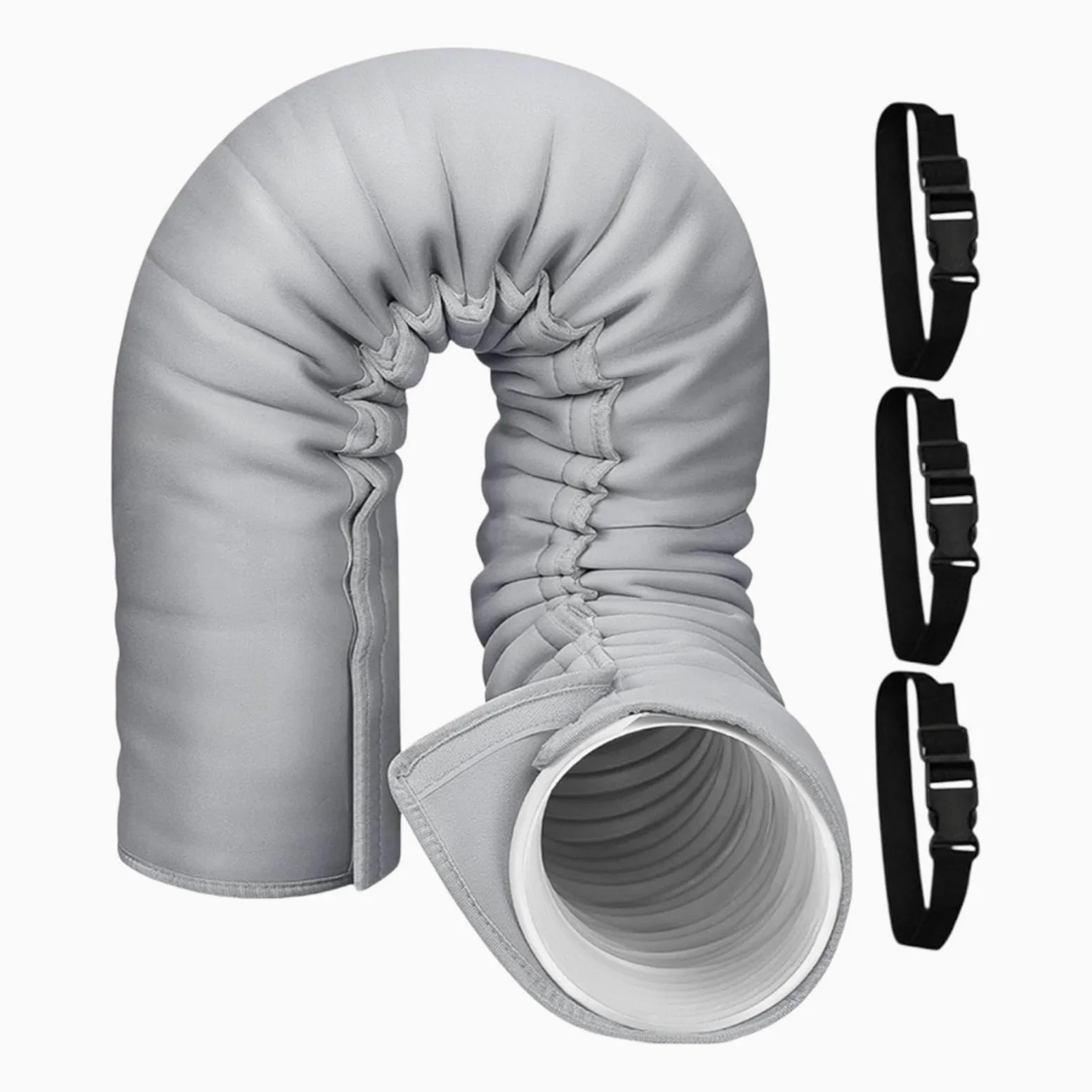 Aislante Portátil Para Manguera De AC,Envoltura Portátil Aislante Con 3 Correas Ajustables | Envoltura Para Manguera AC | Para Invierno Interior Ventana Oficina