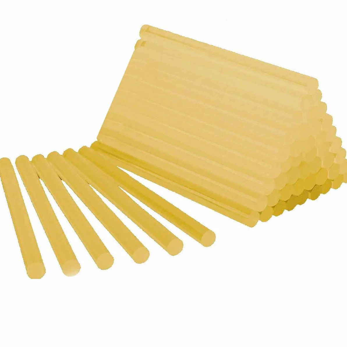 BOLSA 1 KG de COLA TERMOFUSIBLE AMARILLA - [MUY ADHESIVO] - 50 BARRAS de silicona para pistola caliente 11 x 200 MM - (Made in SPAIN)