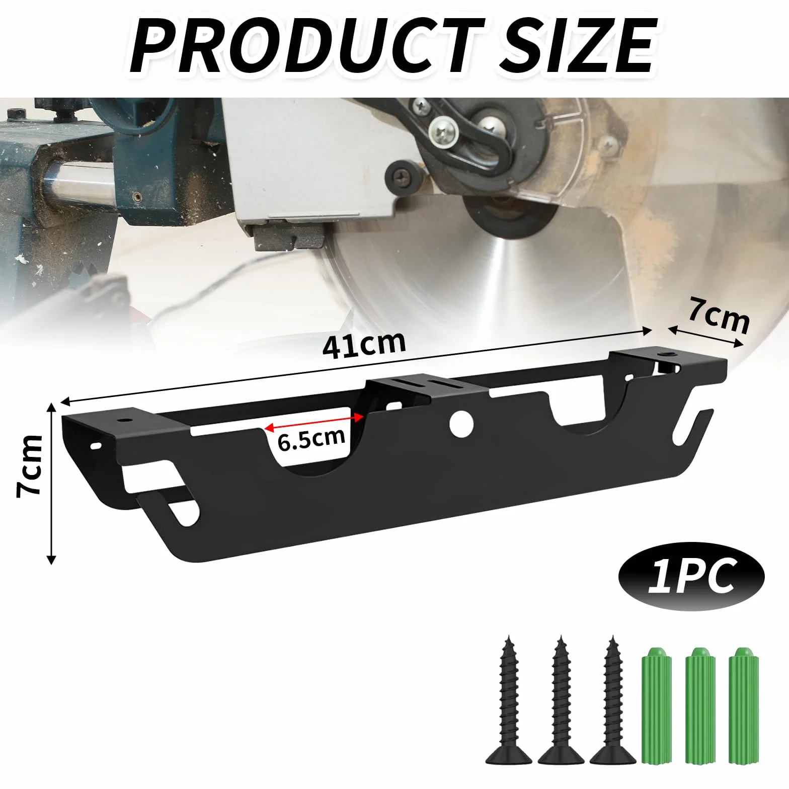 Soporte Para Amoladora Angular,Con 2 Compartimentos Soporte De Pared Para Amoladora Angular Con Suspensión De Cable y Soporte De Disco, Compartimento De Almacenamiento Para Pulidora