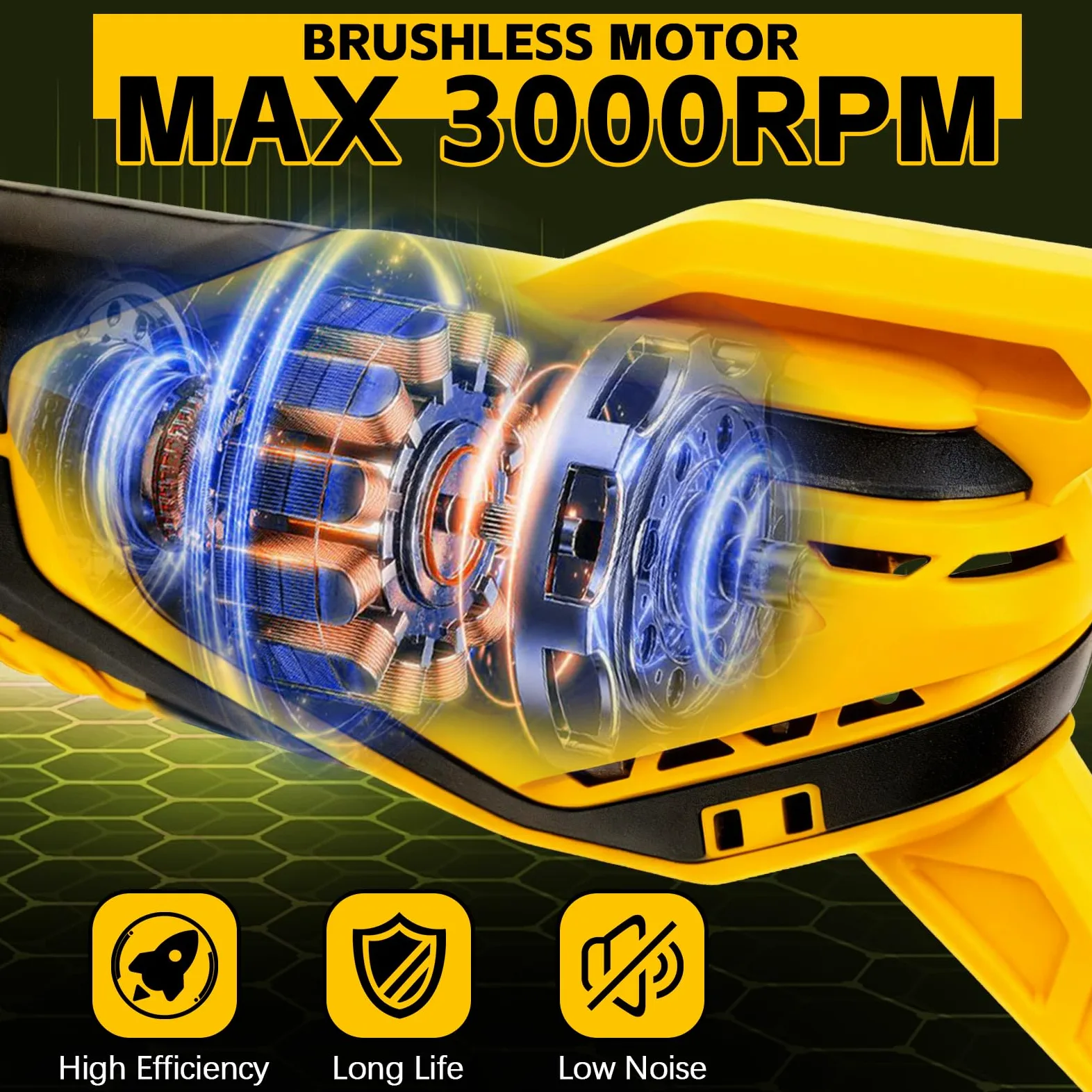 Sierra de sable inalámbrica compatible con batería Dewalt de 20 V | Para trabajos de sierra con madera/acero con 4 hojas de sierra sable, gafas y guantes (sin batería/sin cargador)