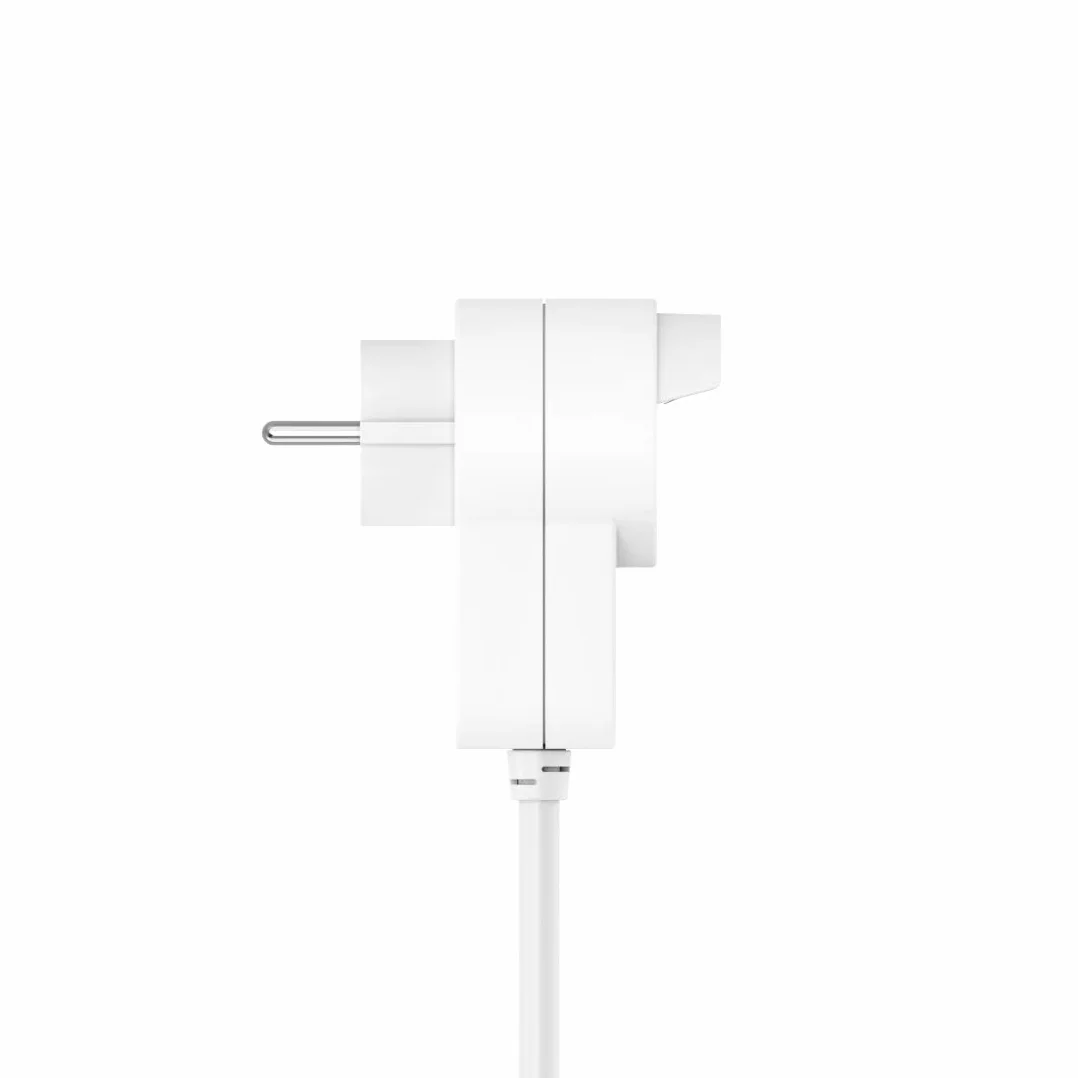 Hama regleta 3 enchufes interruptor toma adicional 1,4 m blanca
