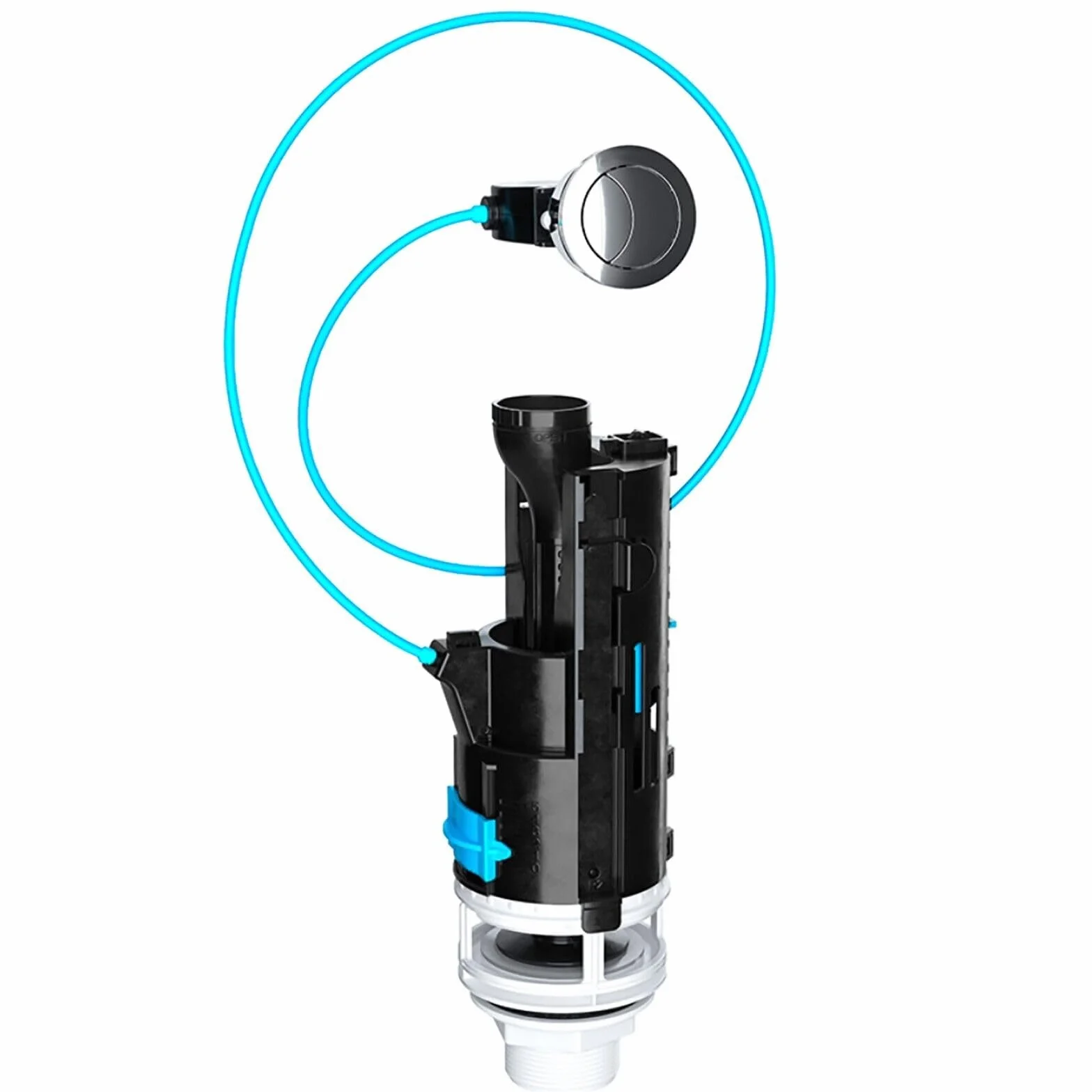 SPARES2GO Kit Botón Pulsador Para Cisterna Inodoro 1,5" 2" Válvula Doble Descarga Universal