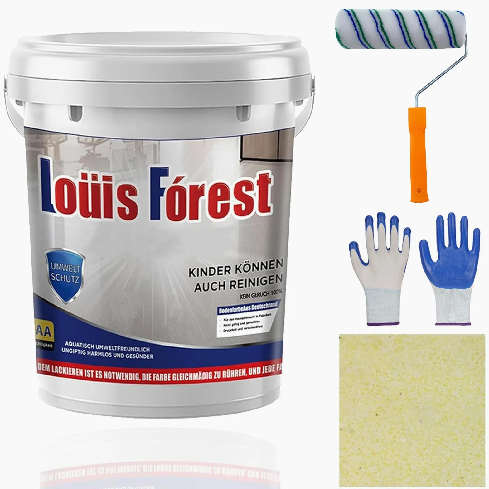 Resina Epoxi Suelo, Louis Forest Epoxy Floor Paint, Resina Epoxi Transparente, Pintura Epoxica Para Suelos, Re-sina Epoxica Para Suelos,Revestimiento De Pisos Epoxy, Garaje (beige)