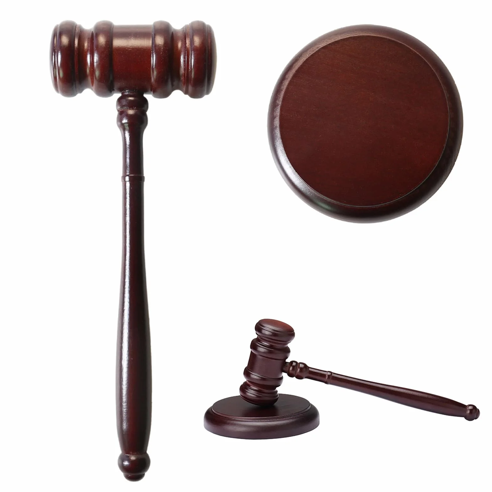Martillo de Subasta de Madera, Mazo Juez, Martillo de Juez de Madera, Juego de martillo de Juez, Es Una Herramienta Práctica para Abogados, Jueces y Subastadores