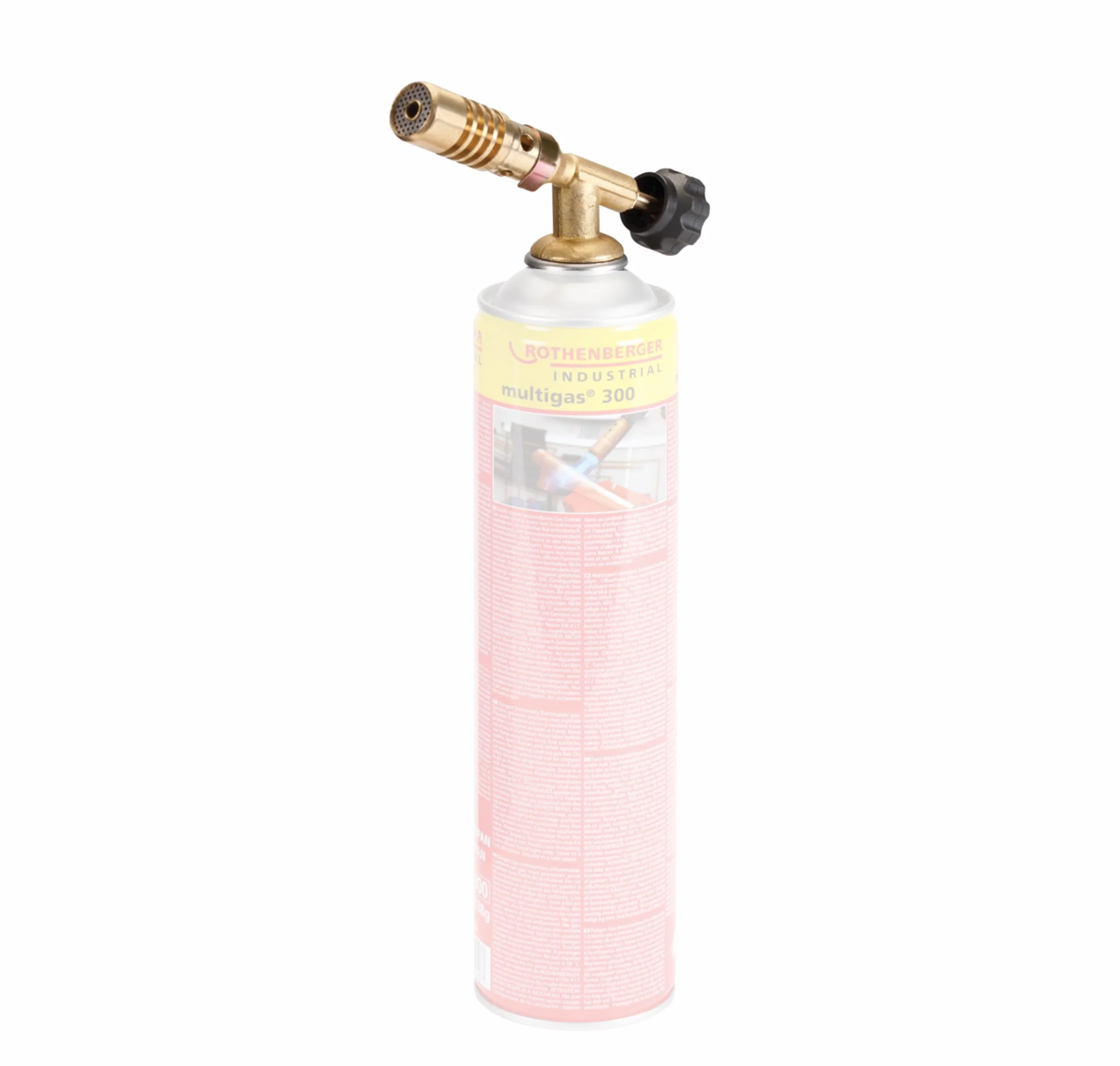 ROTHENBERGER Industrial Soplete Hot Pack (Sin Cartucho) | Soplete de Alto Rendimiento para Soldadura y Cartucho Desechable con Conexión Euro