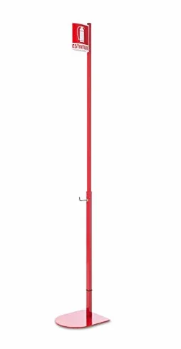 SOPORTE DE EXTINTOR DE SUELO"KITPOLE" ROJO