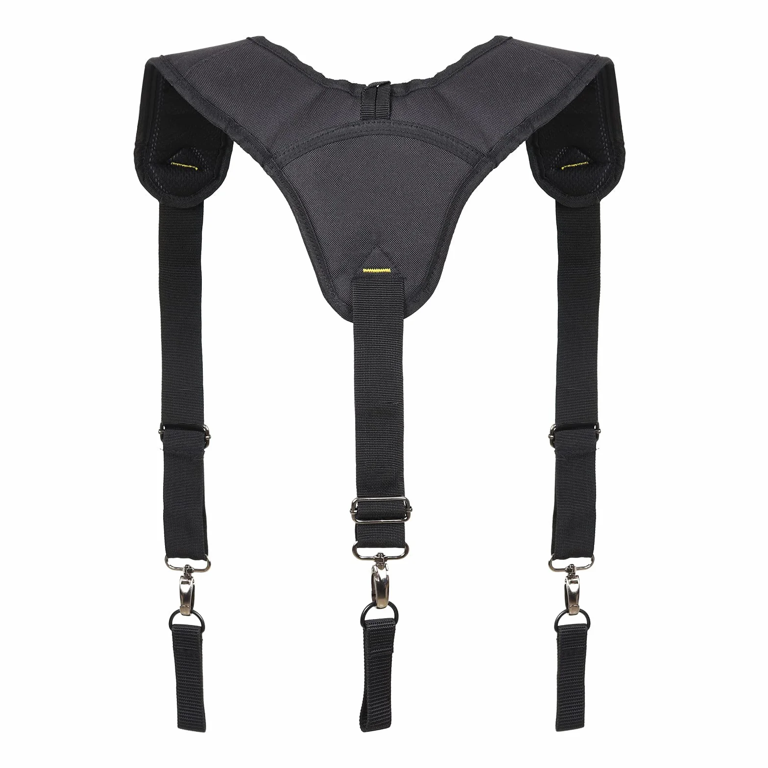 Tirantes de cinturón de herramientas resistentes y duraderos, ajustables con tirantes acolchados de 3 puntos para carpintero, electricista, equipo de