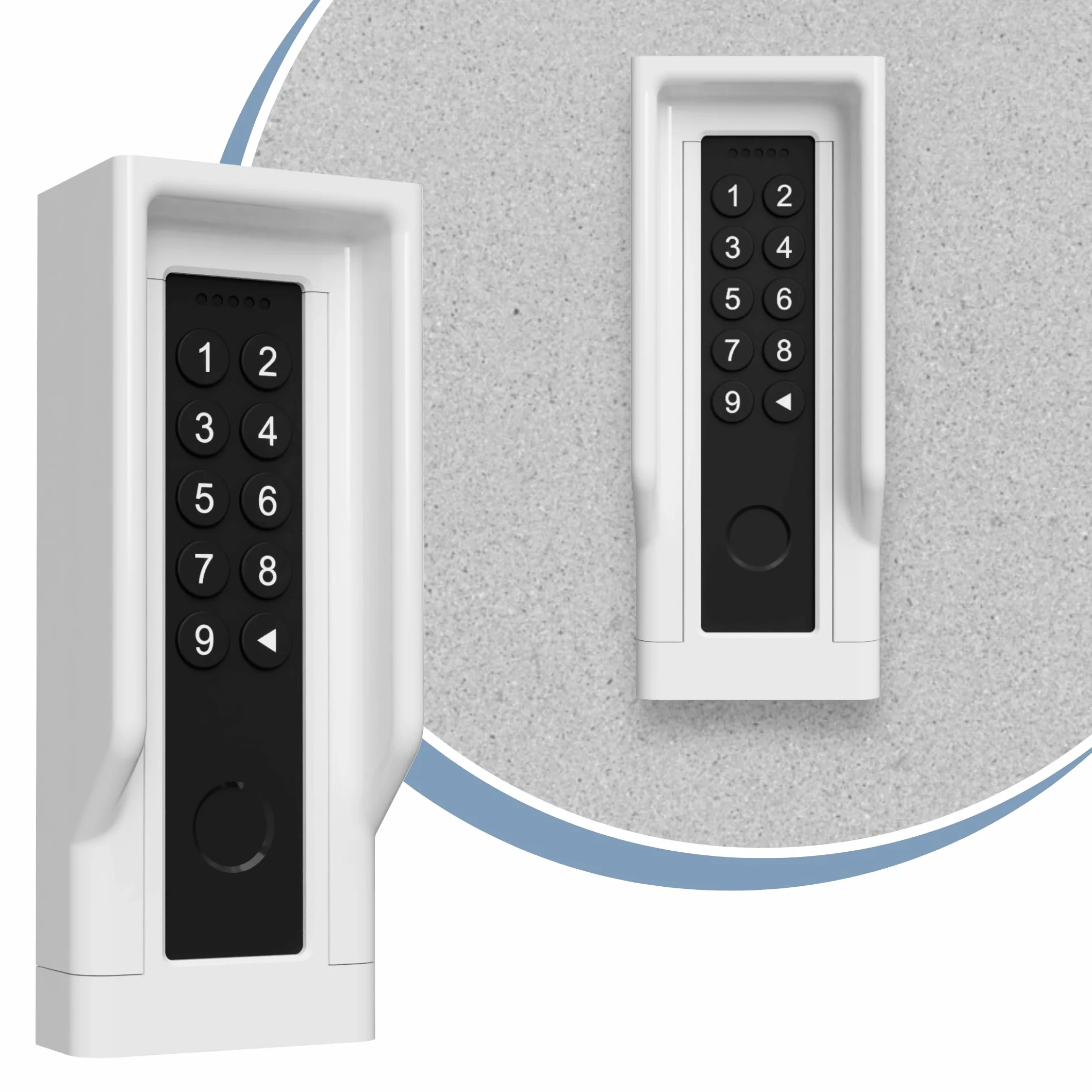 Soporte de pared para Nuki Keypad 2 - Accesorio para cerradura inteligente - Marco para lector de huellas en la entrada - Blanco