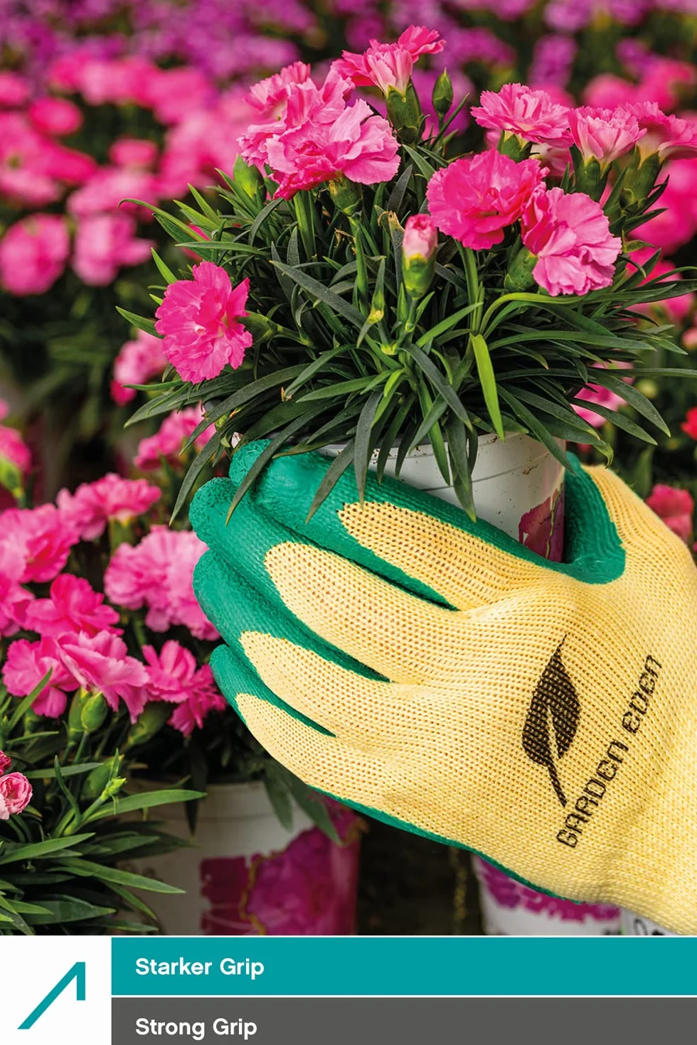 ACE Guantes de jardinería Garden Eden 3 pares antideslizantes flexibles EN 388 L