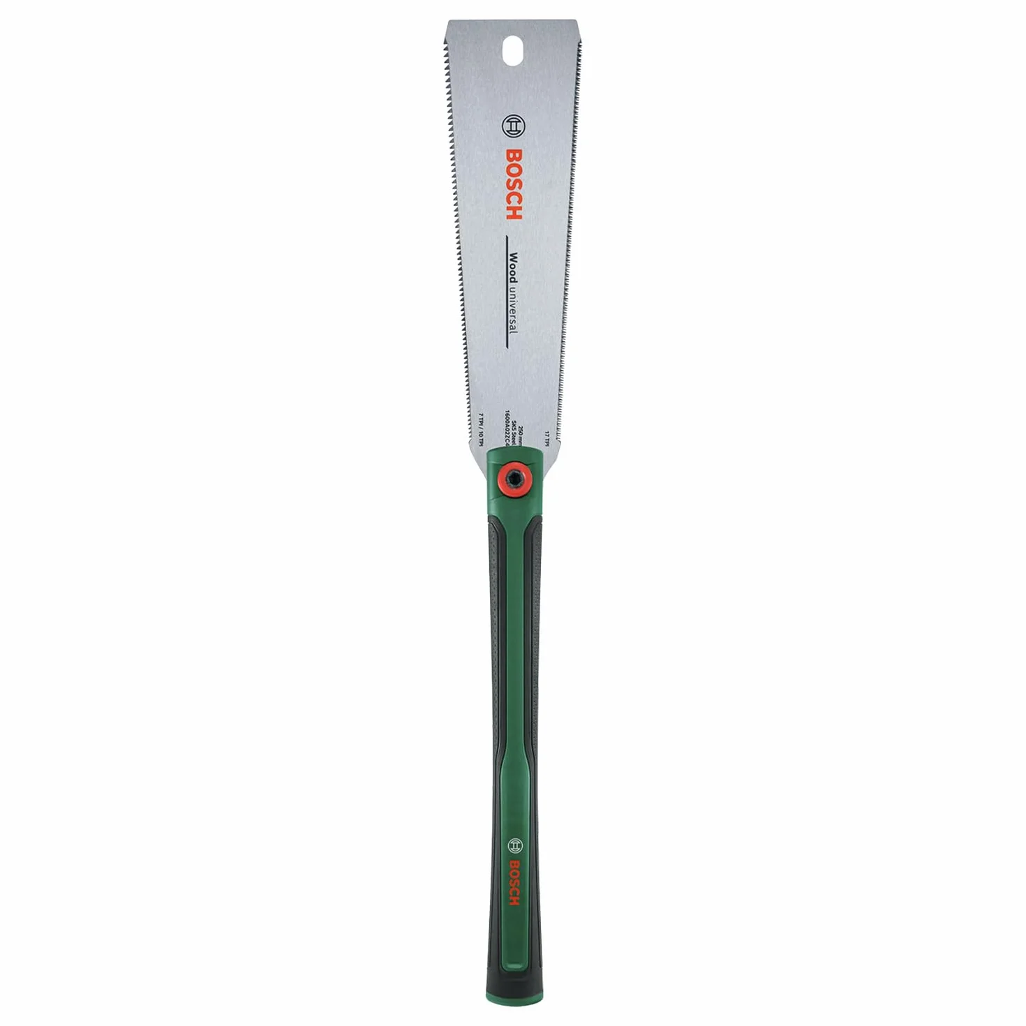 Bosch Sierra japonesa Ryoba 250 mm (cortes enrasados y precisos madera y plástico; hoja acero SK5 flexible; dientes doble cara 7-10/17 TPI; empuñadura ergonómica extralarga)