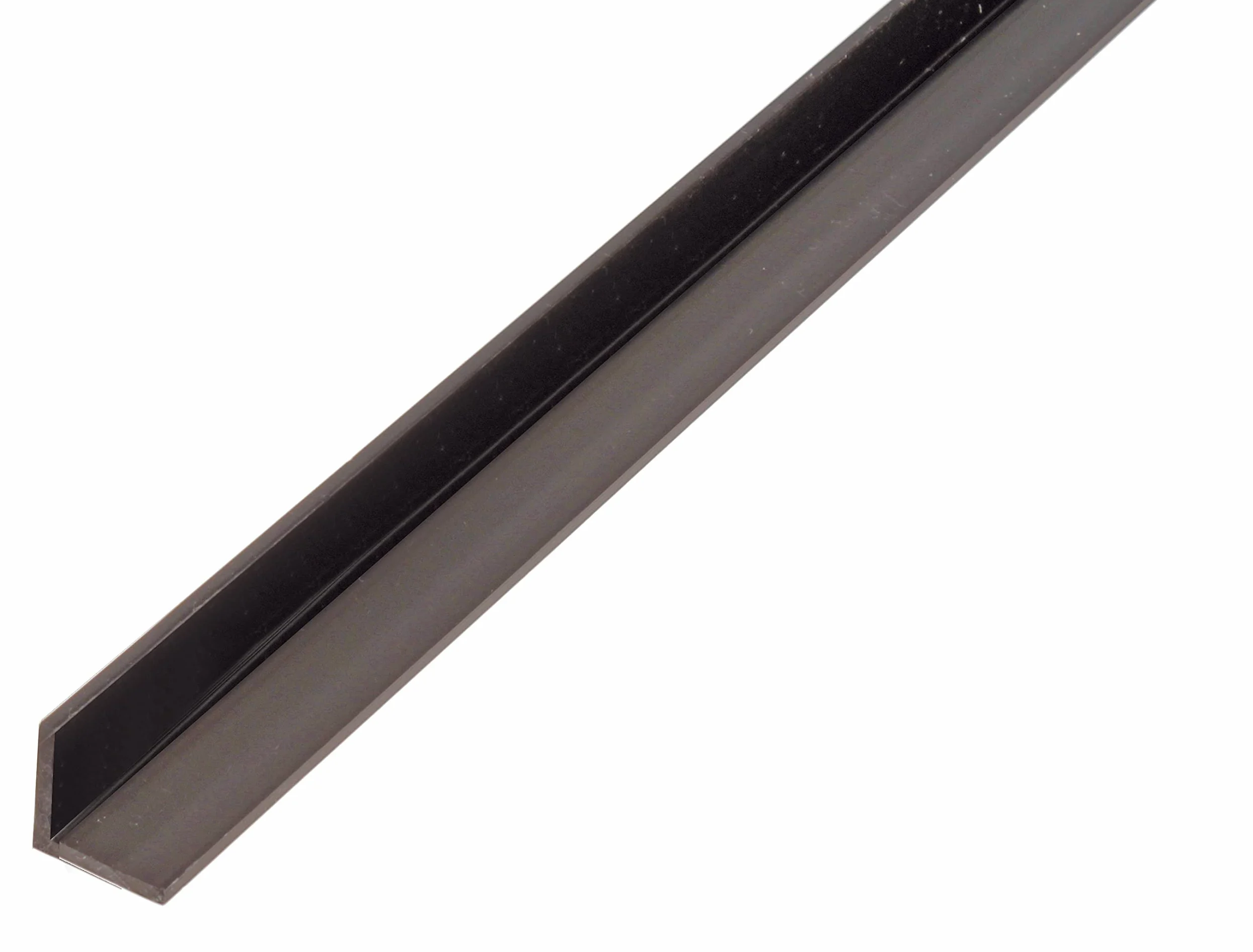GAH-Alberts 498689 479053 - Perfil angular de plástico (1000 x 25 x 25 mm, 12 unidades), color negro