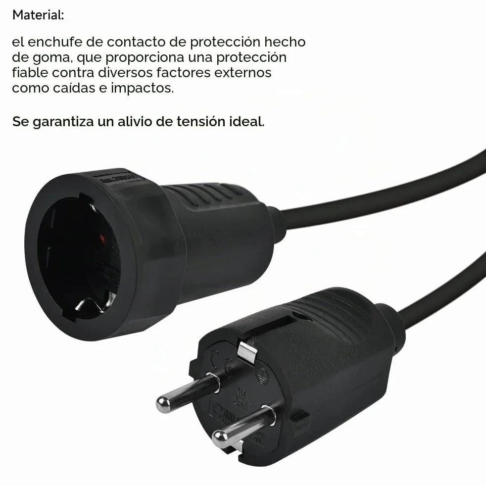 TIMESETL Enchufe Macho y Hembra IP44 16A/250V Exterior Impermeable para Cables 6-10MM