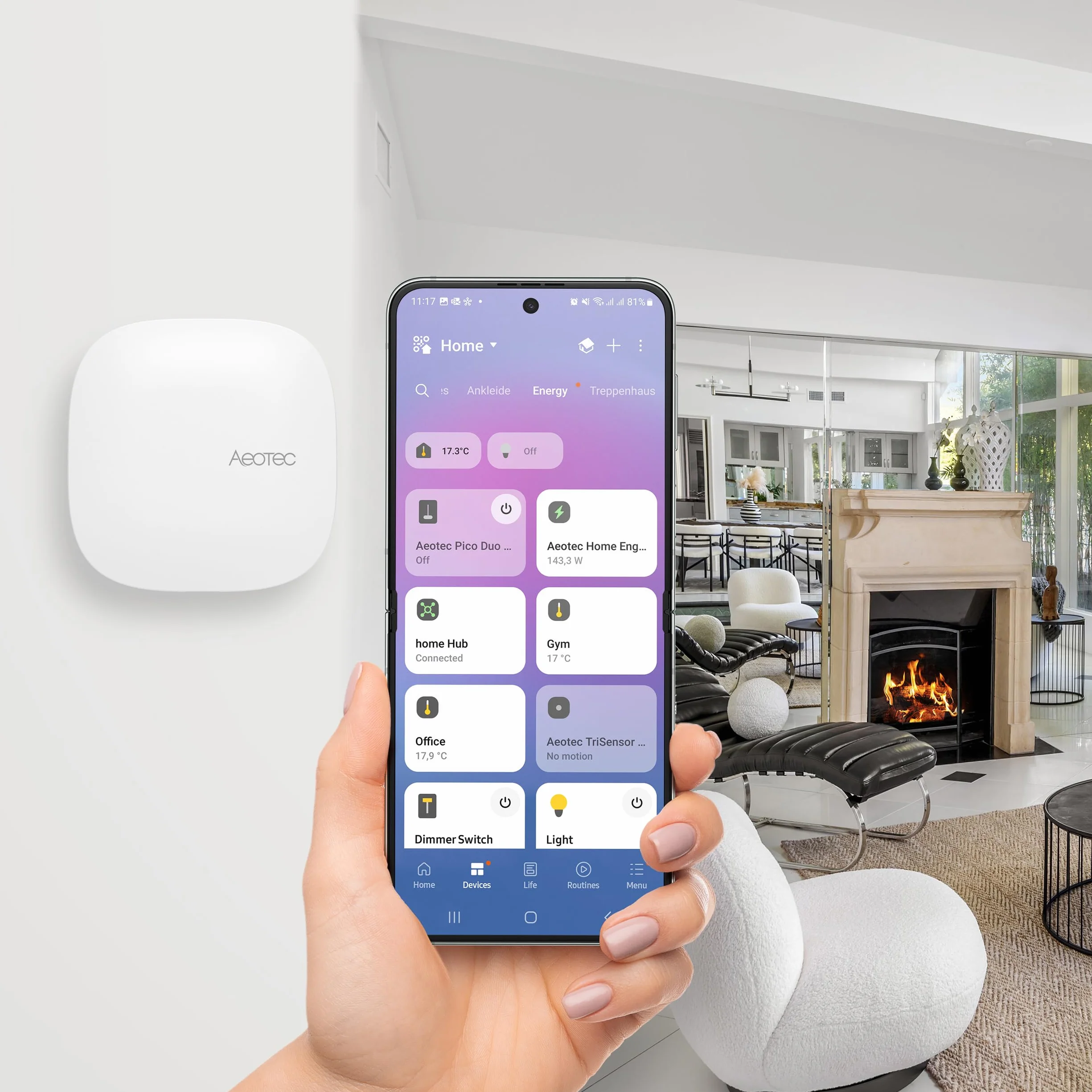 Aeotec Smart Home Hub 2 Matter Zigbee Thread Wi-Fi Control por voz Alexa Google Domótica SmartThings GP-AEOHUBV4EU